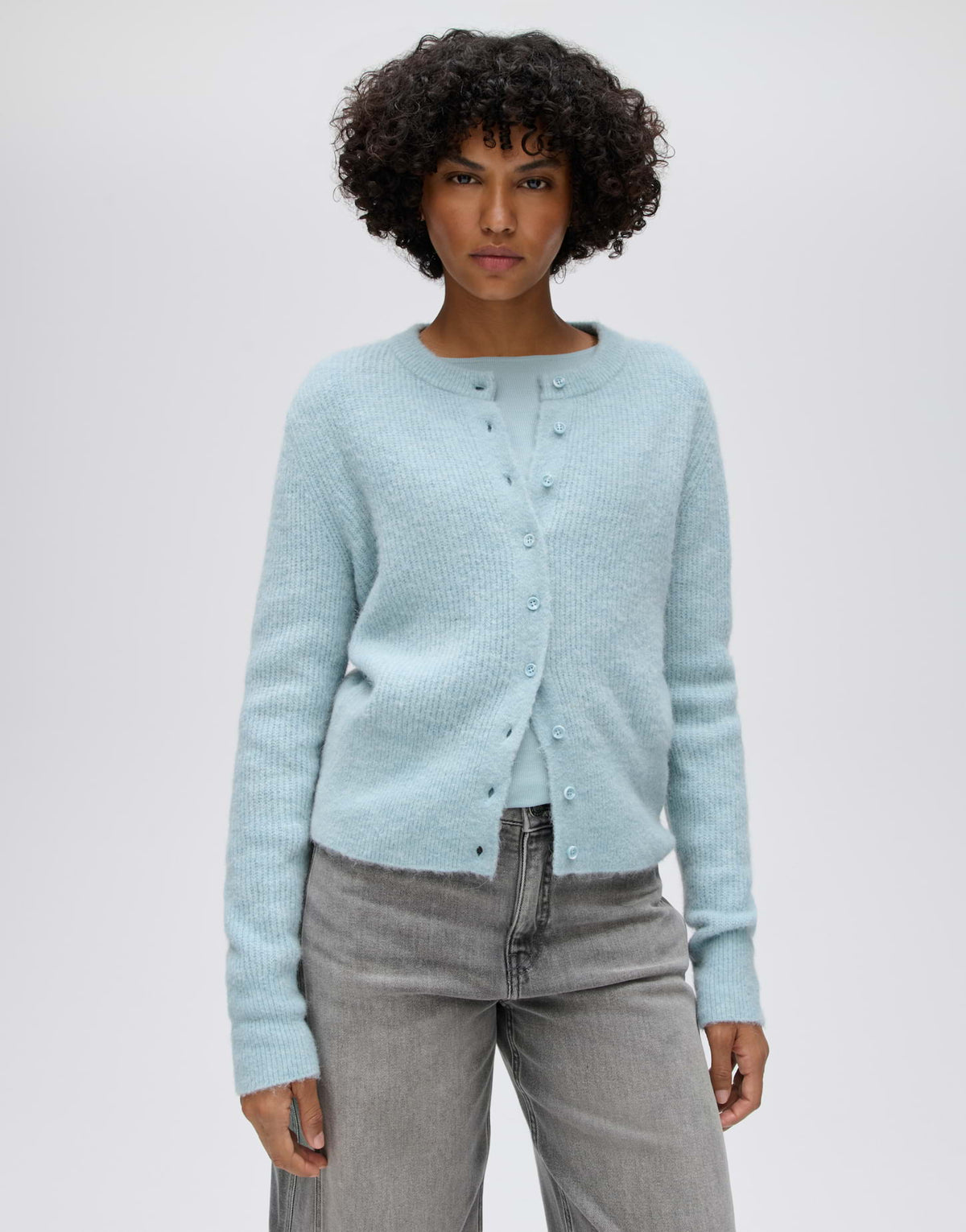 Opus Damen Pullover Dusty Aqua