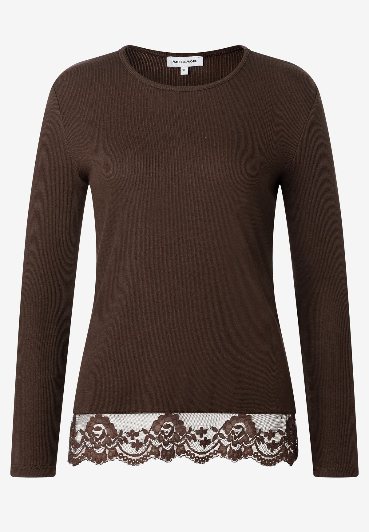 More & More Damen T-Shirts Espresso B