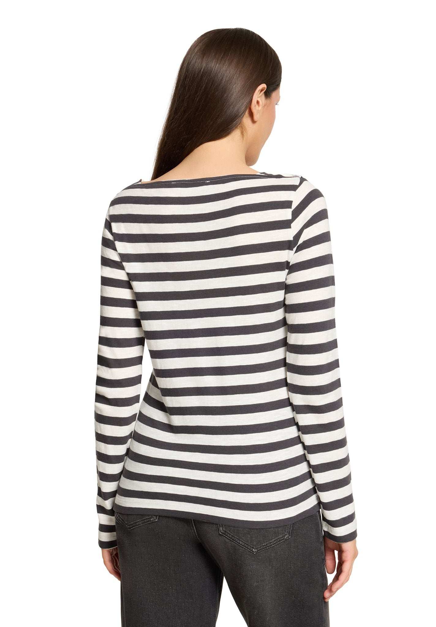 Betty & Co Damen T-Shirts Grey/Cream