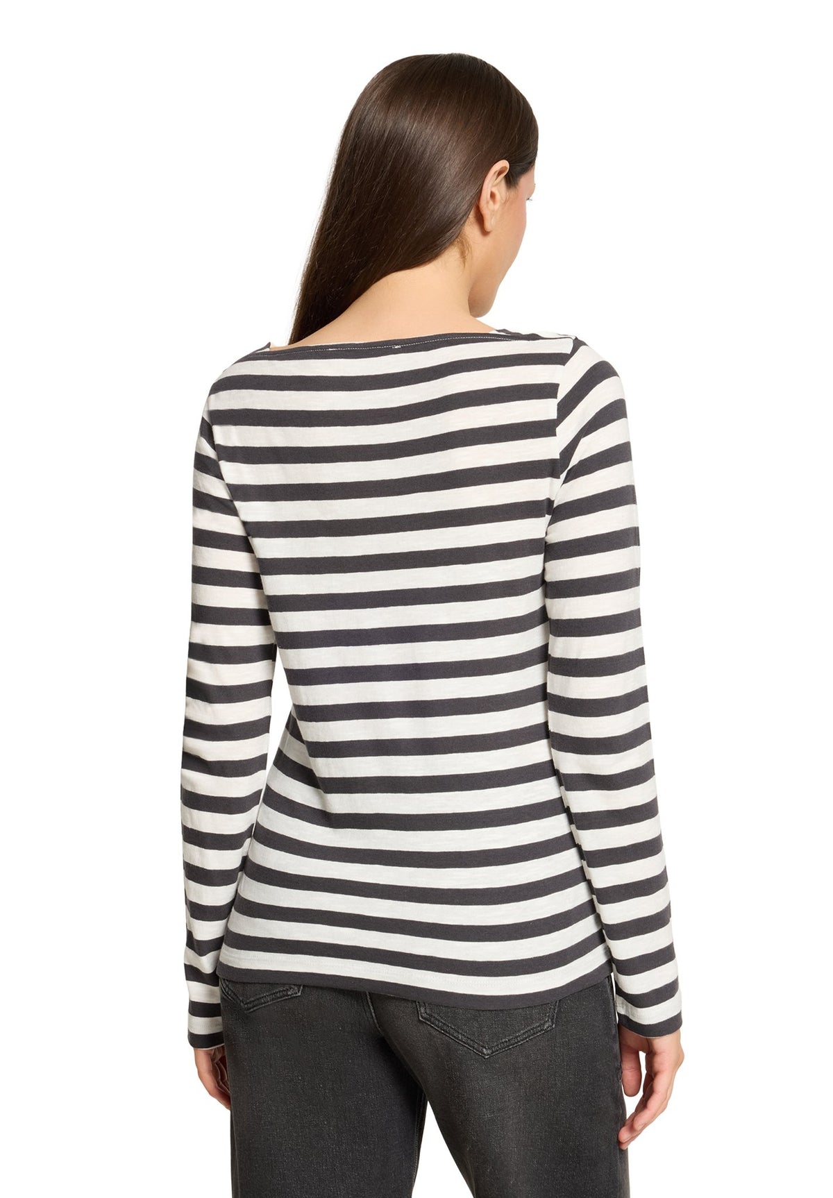 Betty & Co Damen T-Shirts Grey/Cream