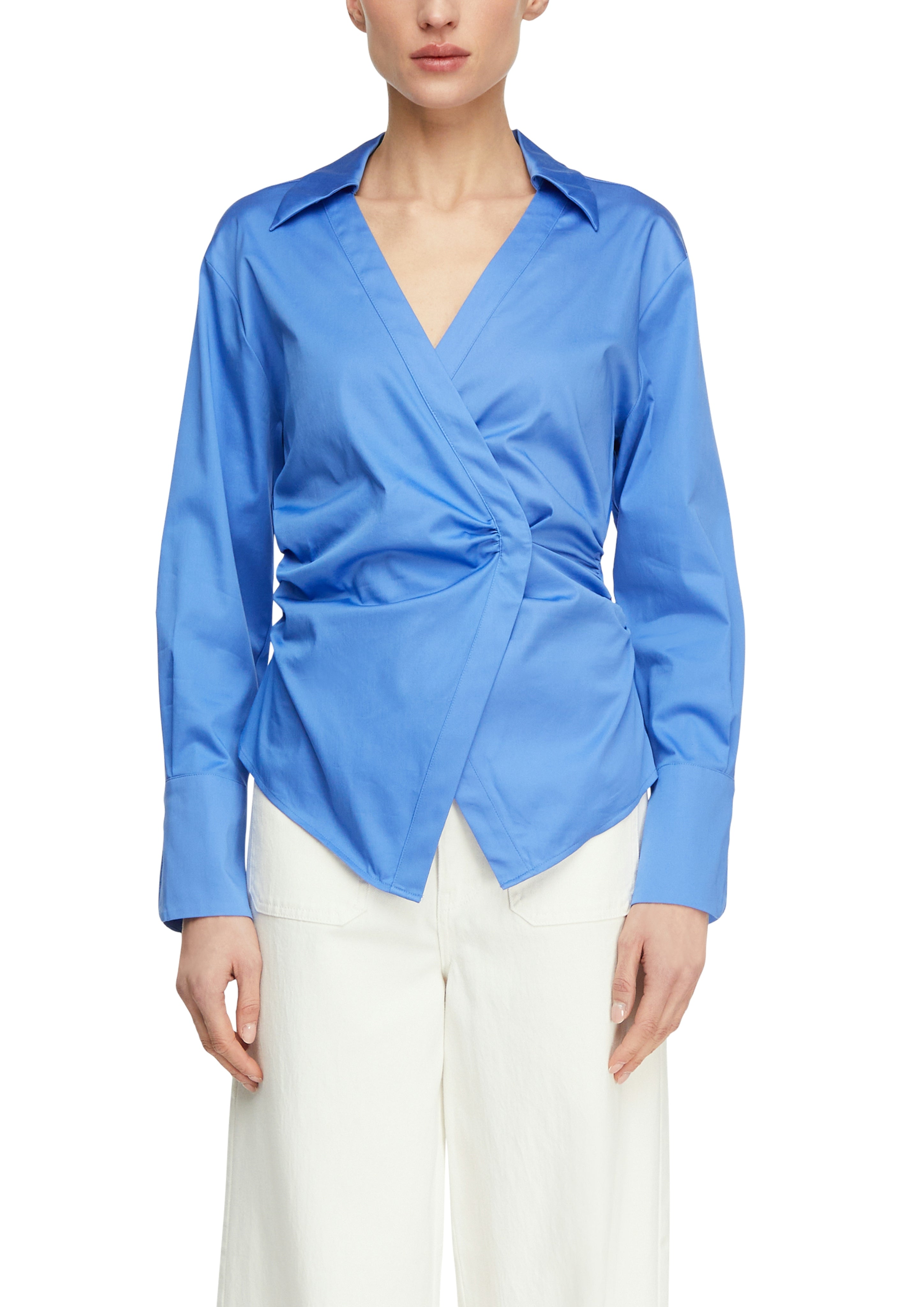 Comma Damen Blusen Blue