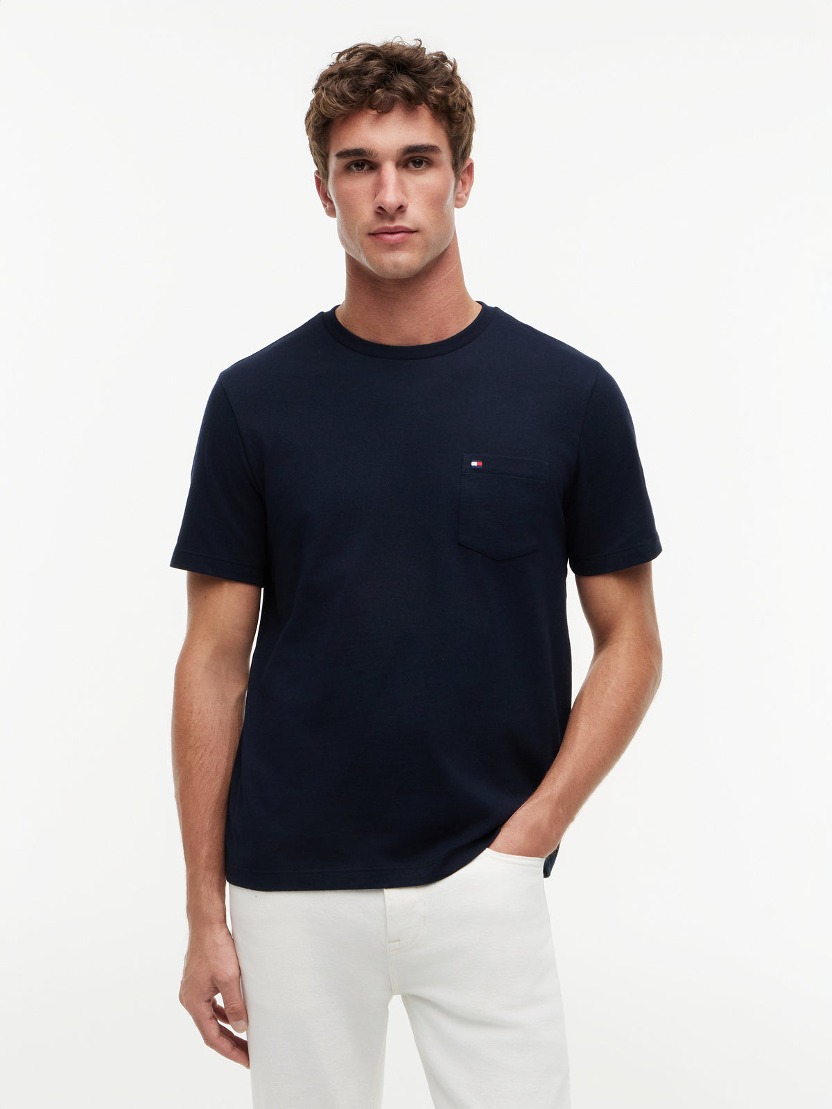 Tommy Hilfiger Herren T-Shirts kurz Dw Blue