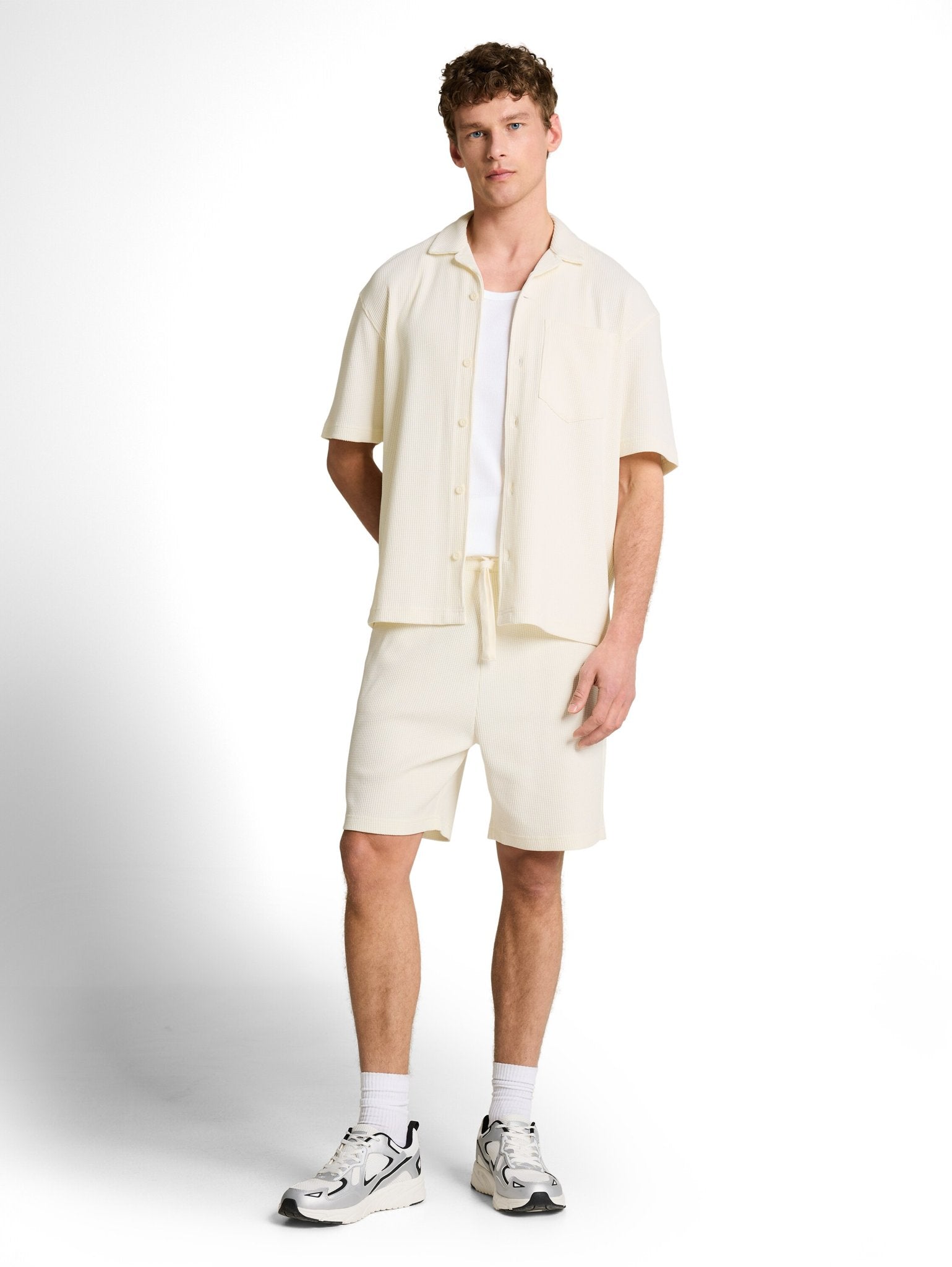 Tom Tailor denim Herren Shorts Wool White