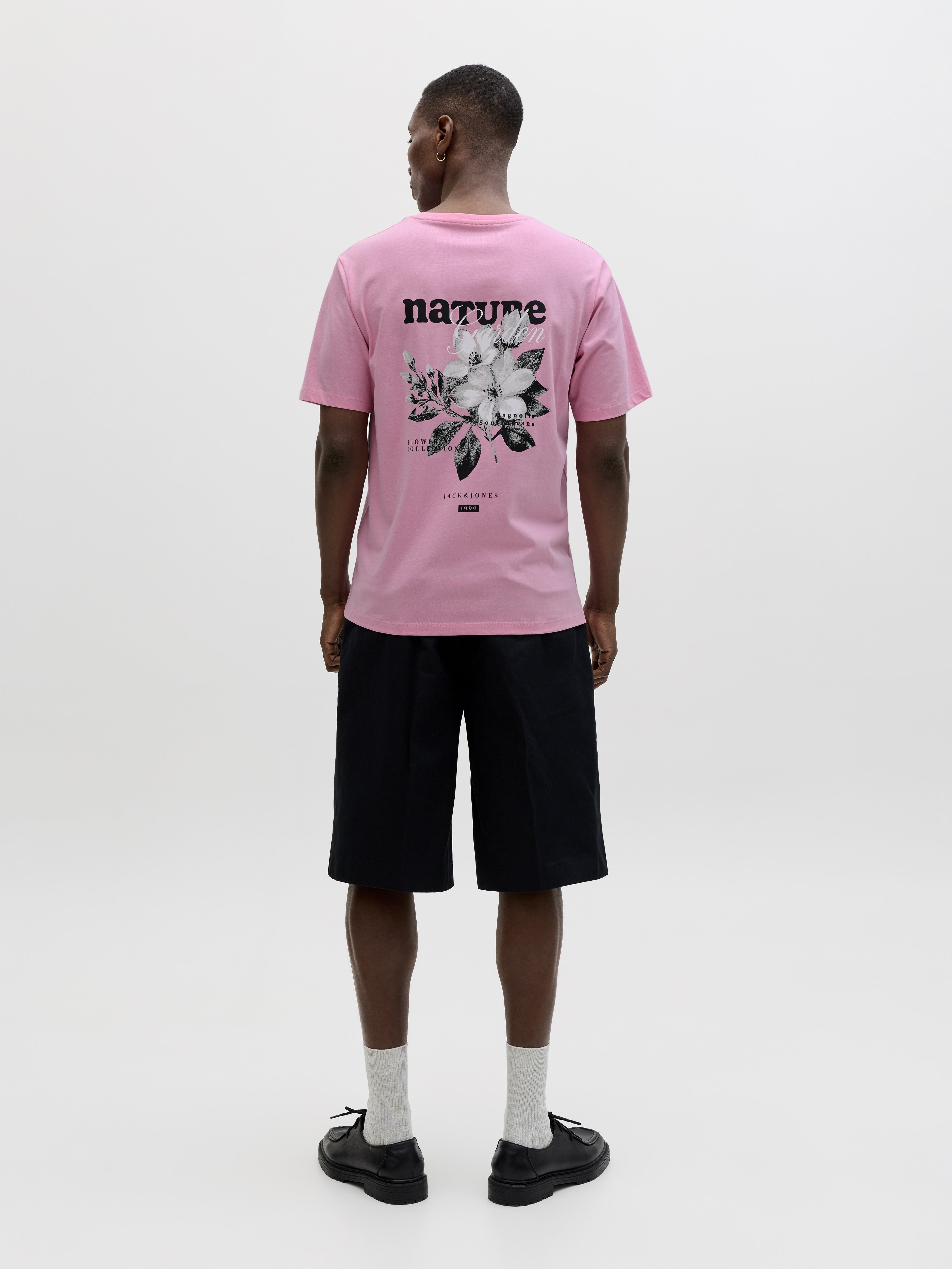 Jack & Jones Herren T-Shirts kurz Prism Pink
