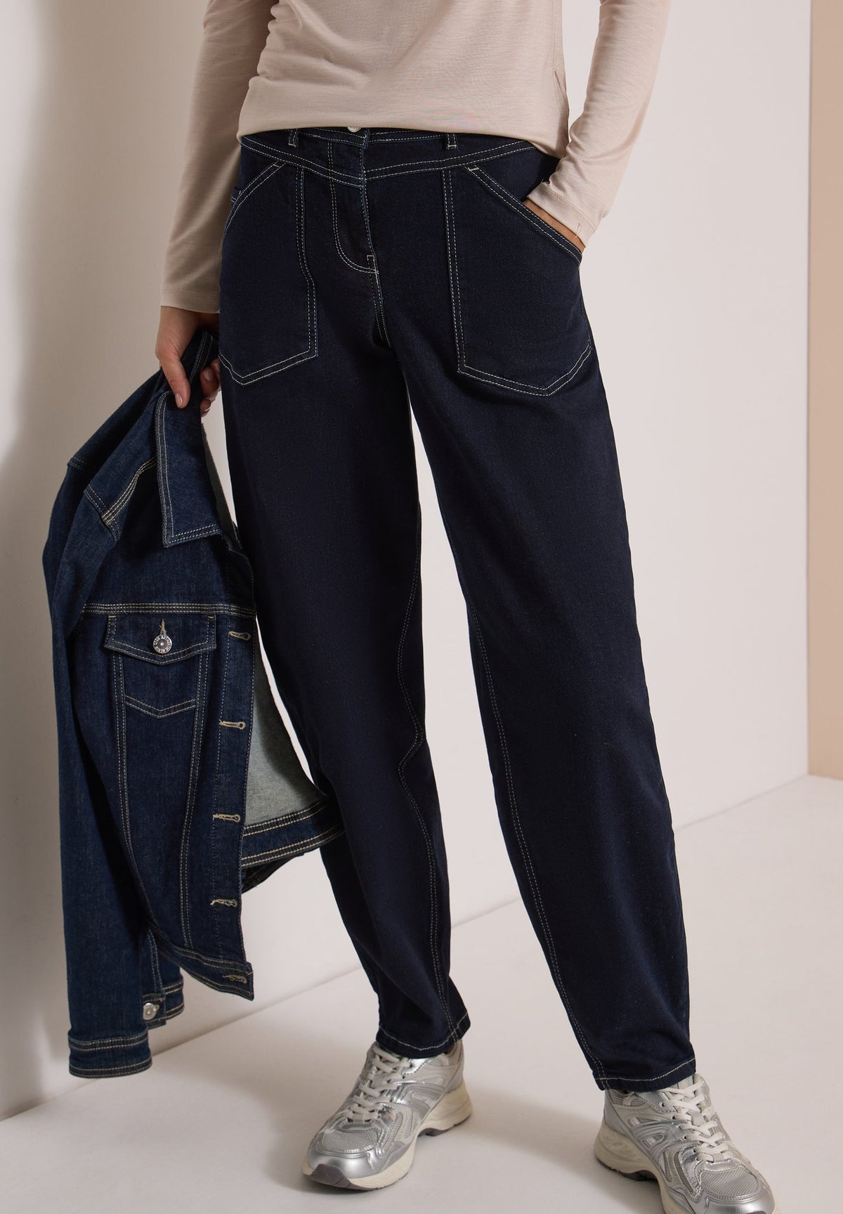 Cecil Damen Hosen  Rinsed Wa