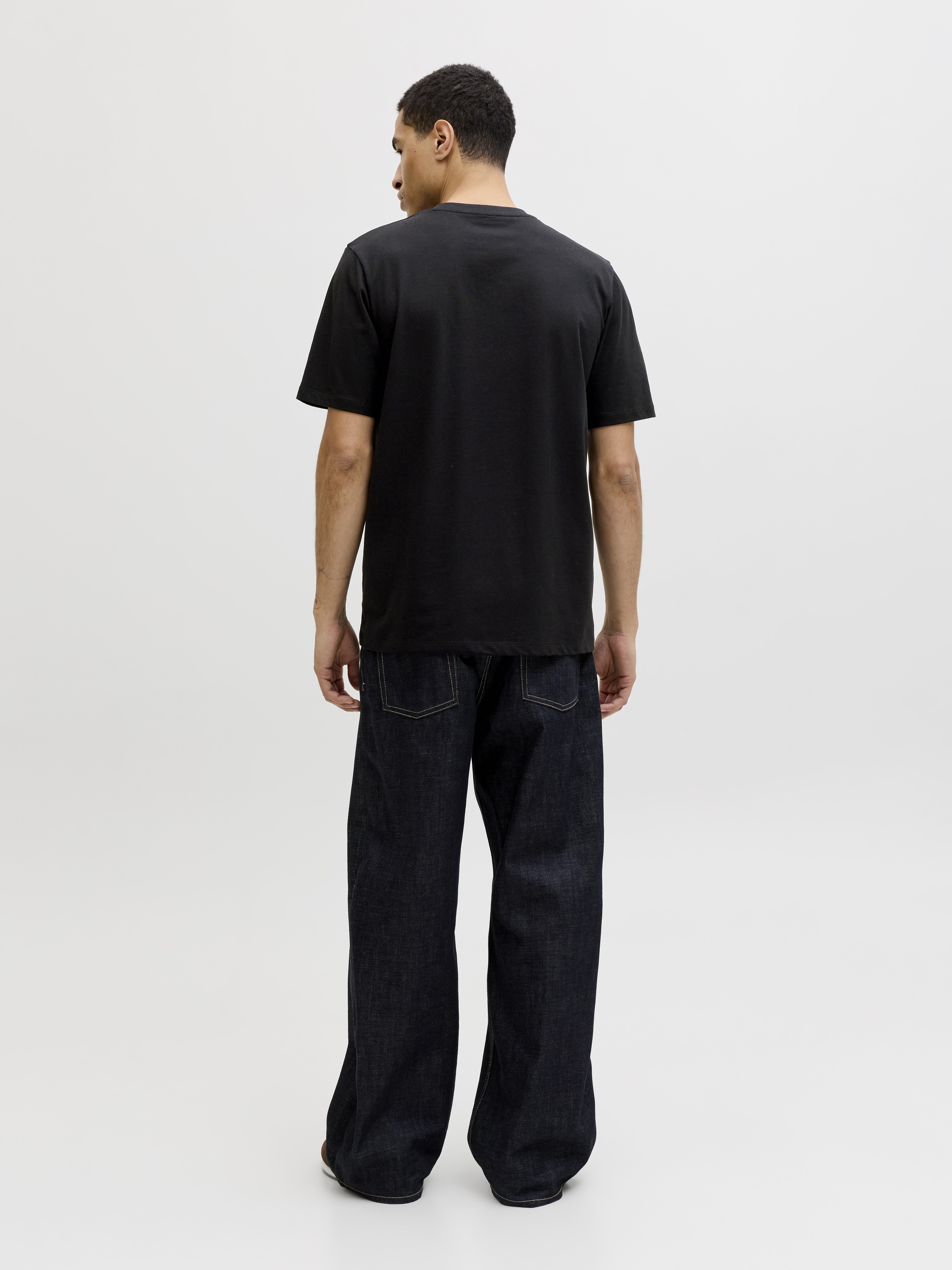 Jack & Jones Herren T-Shirts kurz Black