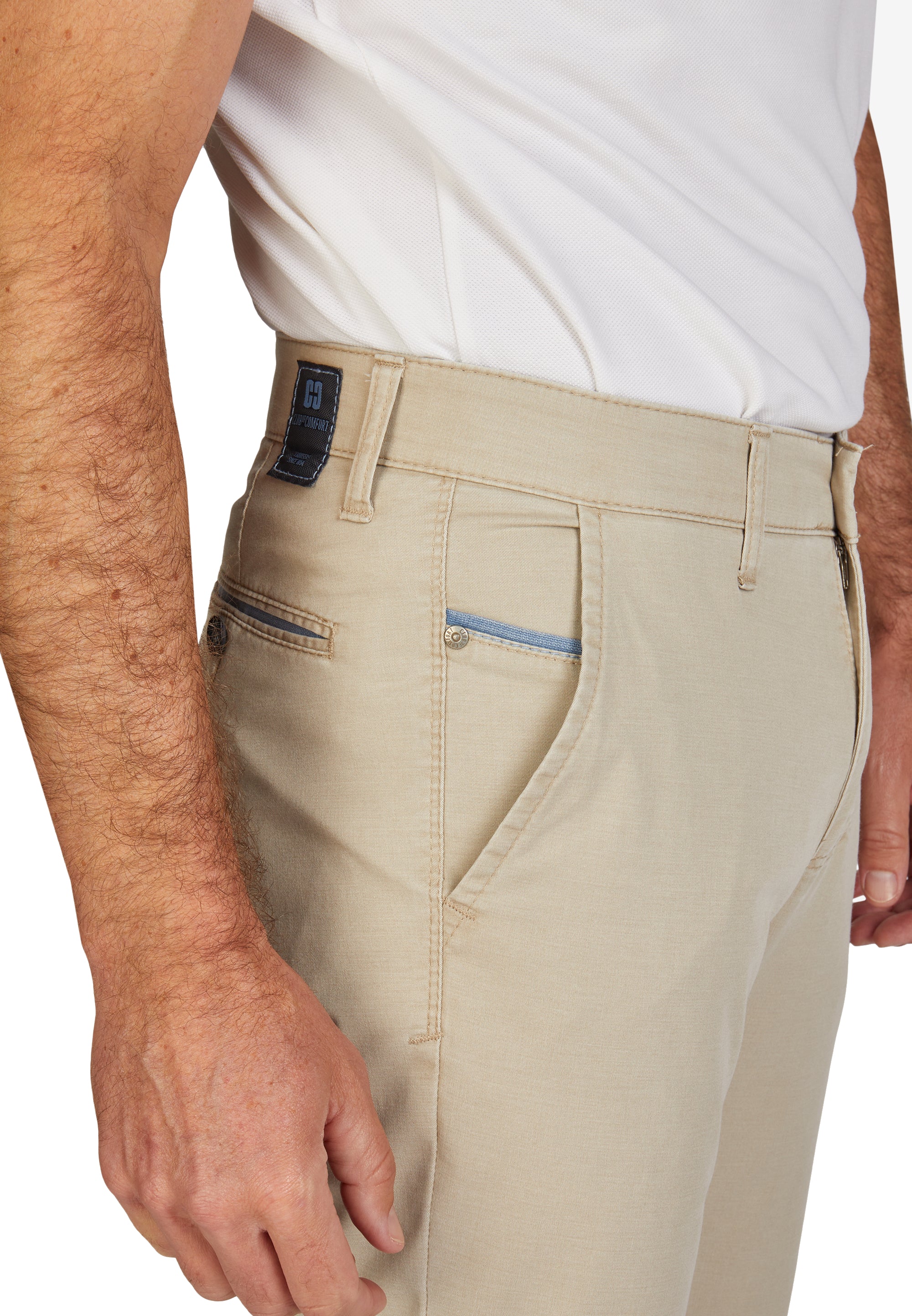 Hinrichs Herren Hosen Beige