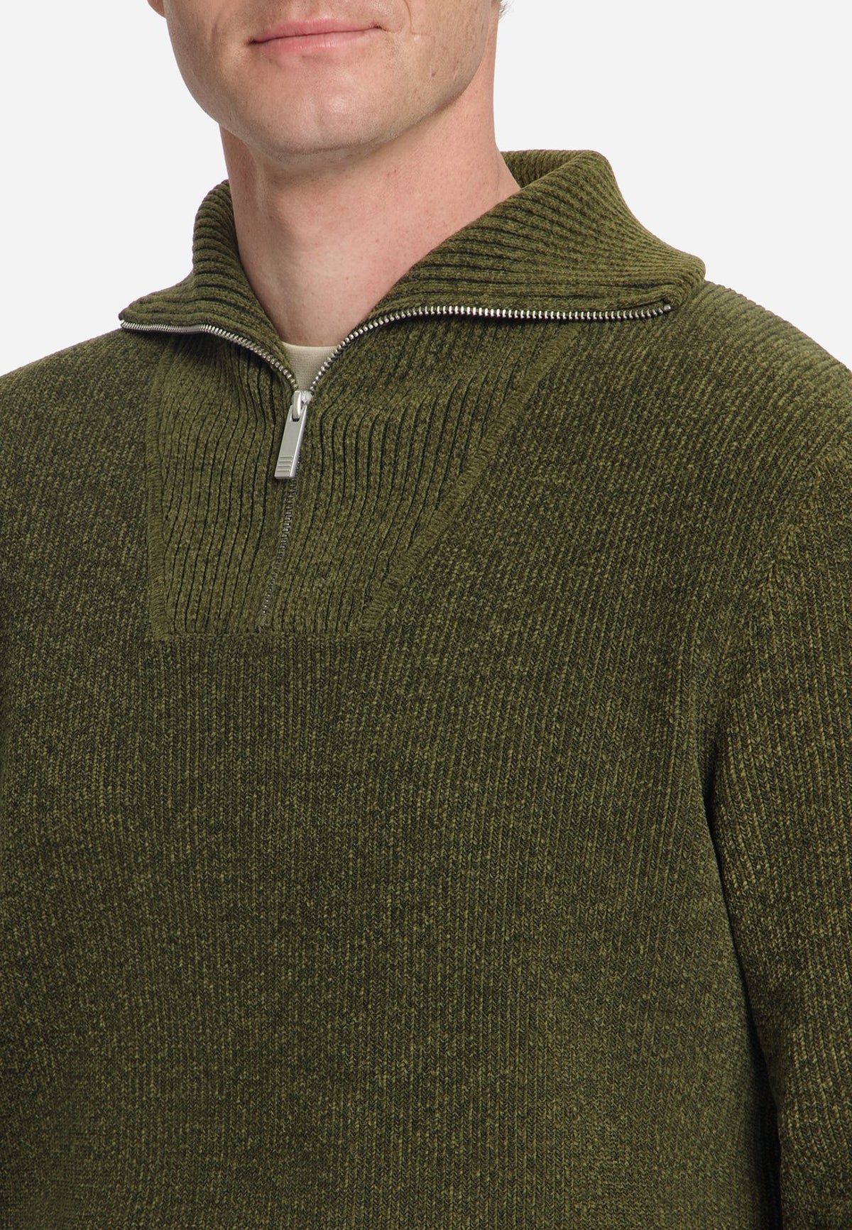 No Excess Herren Pullover Moss