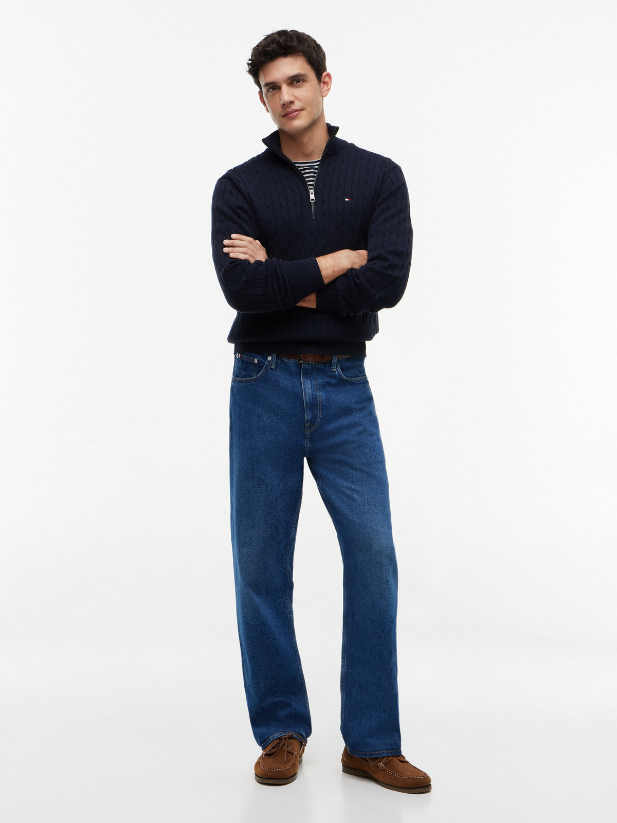 Tommy Hilfiger Herren Pullover Dw Blue
