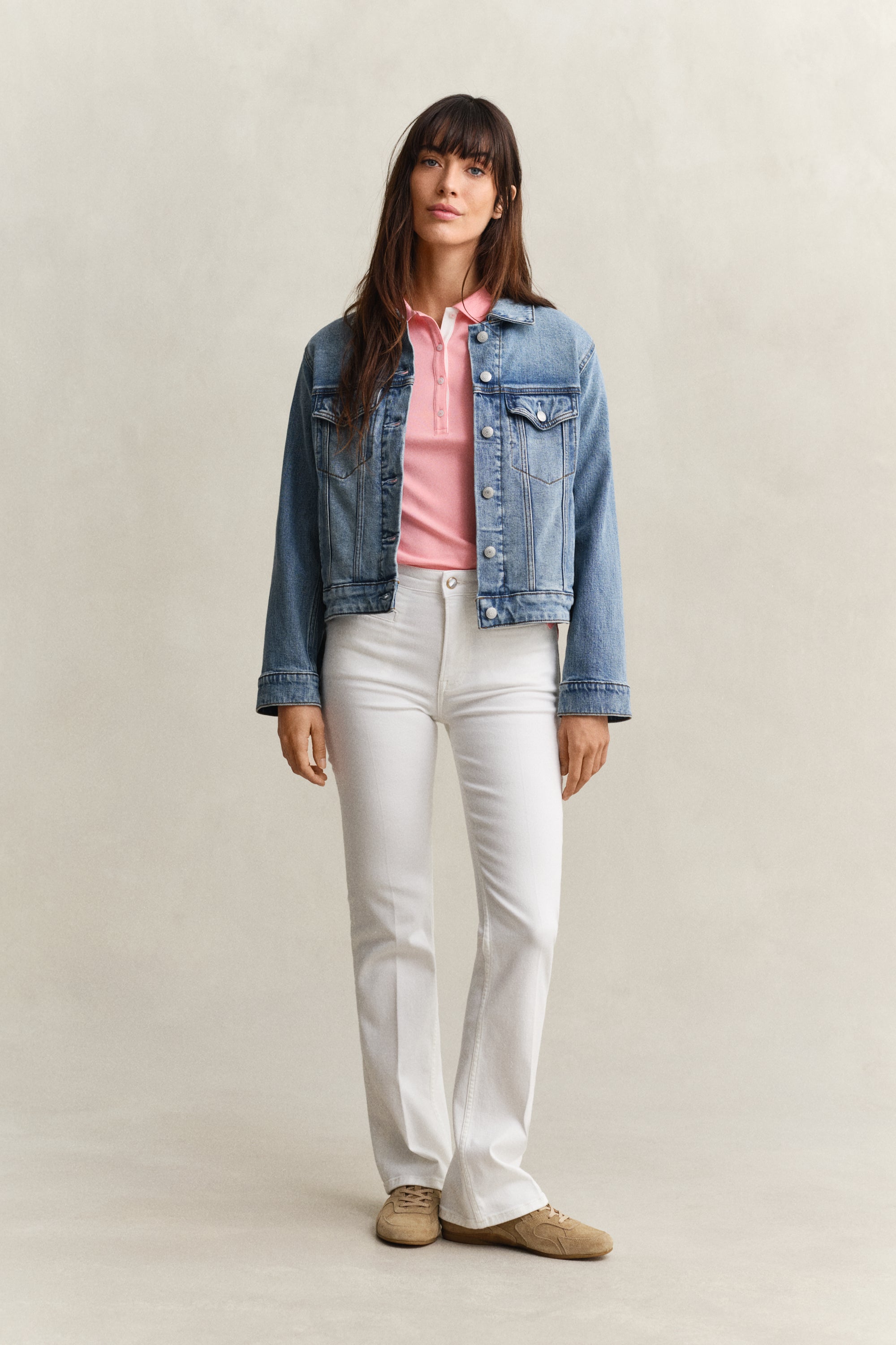Gant Damen T-Shirts Lilly Pink