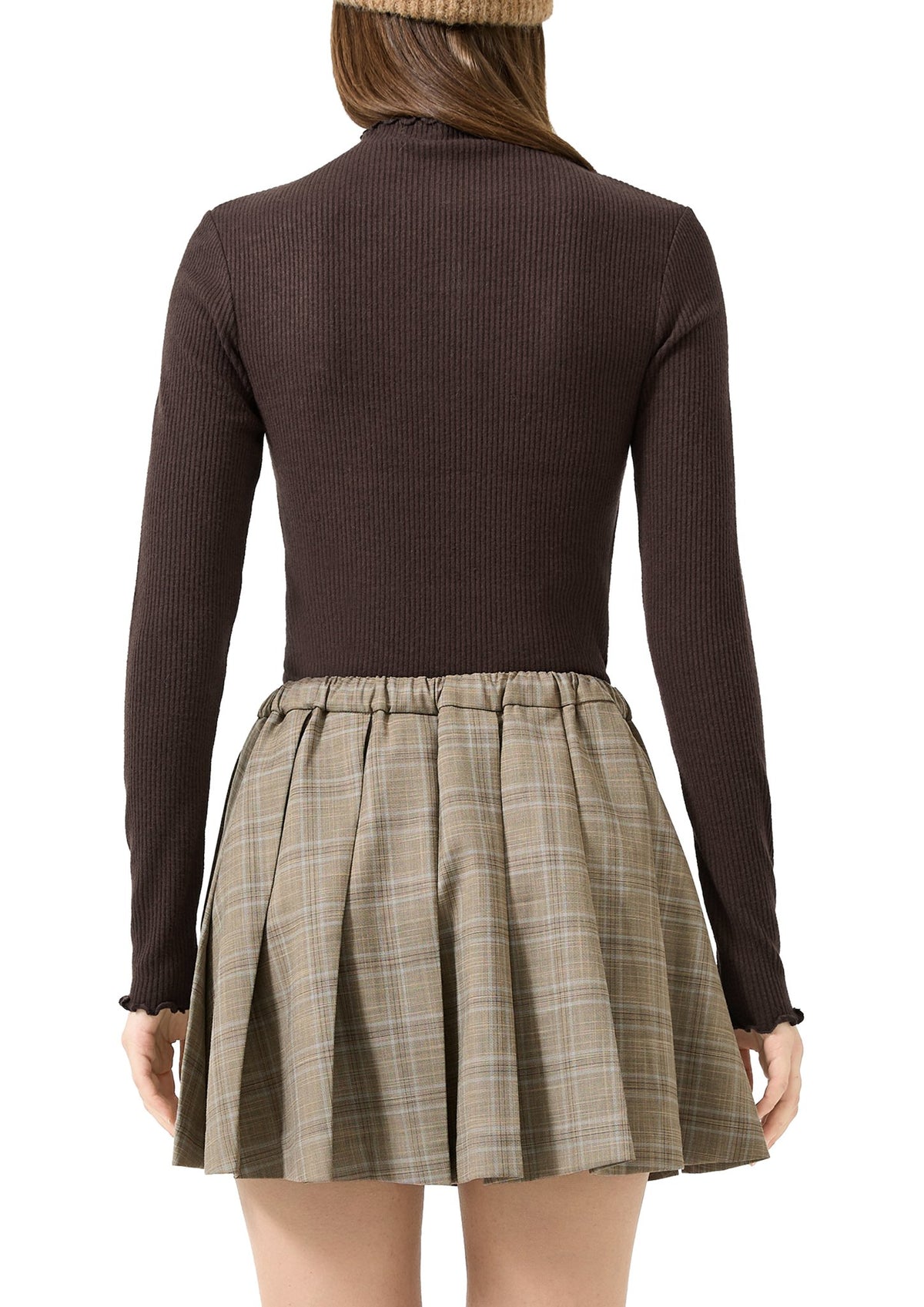 QS by S.Oliver Damen T-Shirts W Brown