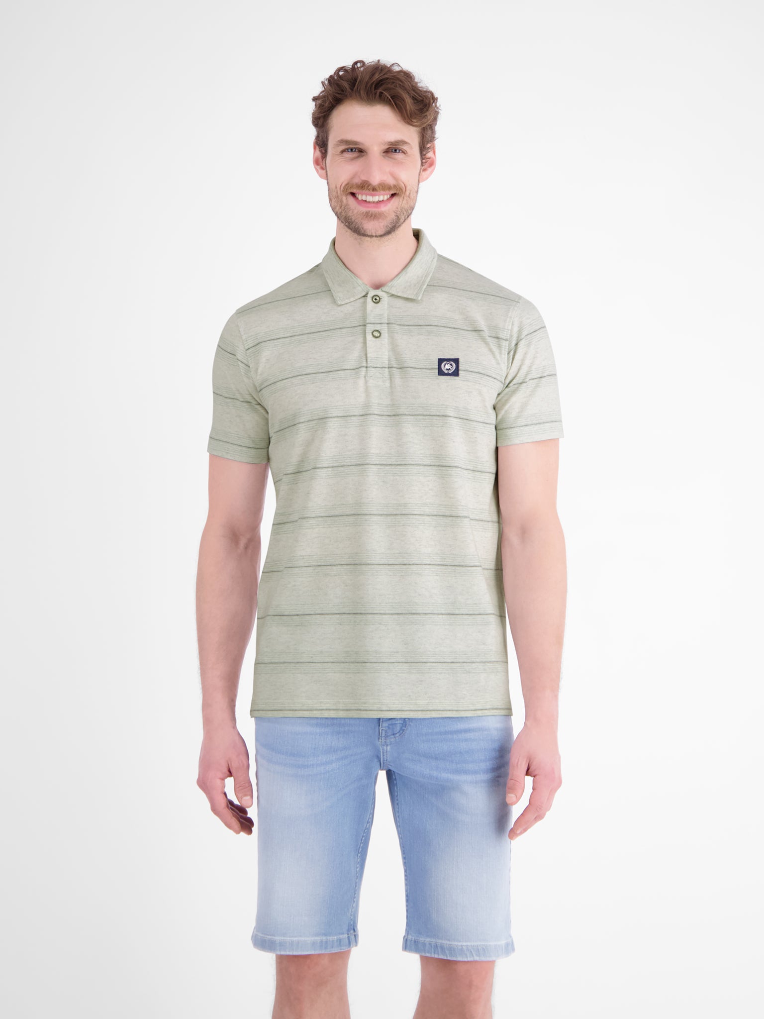 Lerros Herren Polo-Shirts Cloudy White