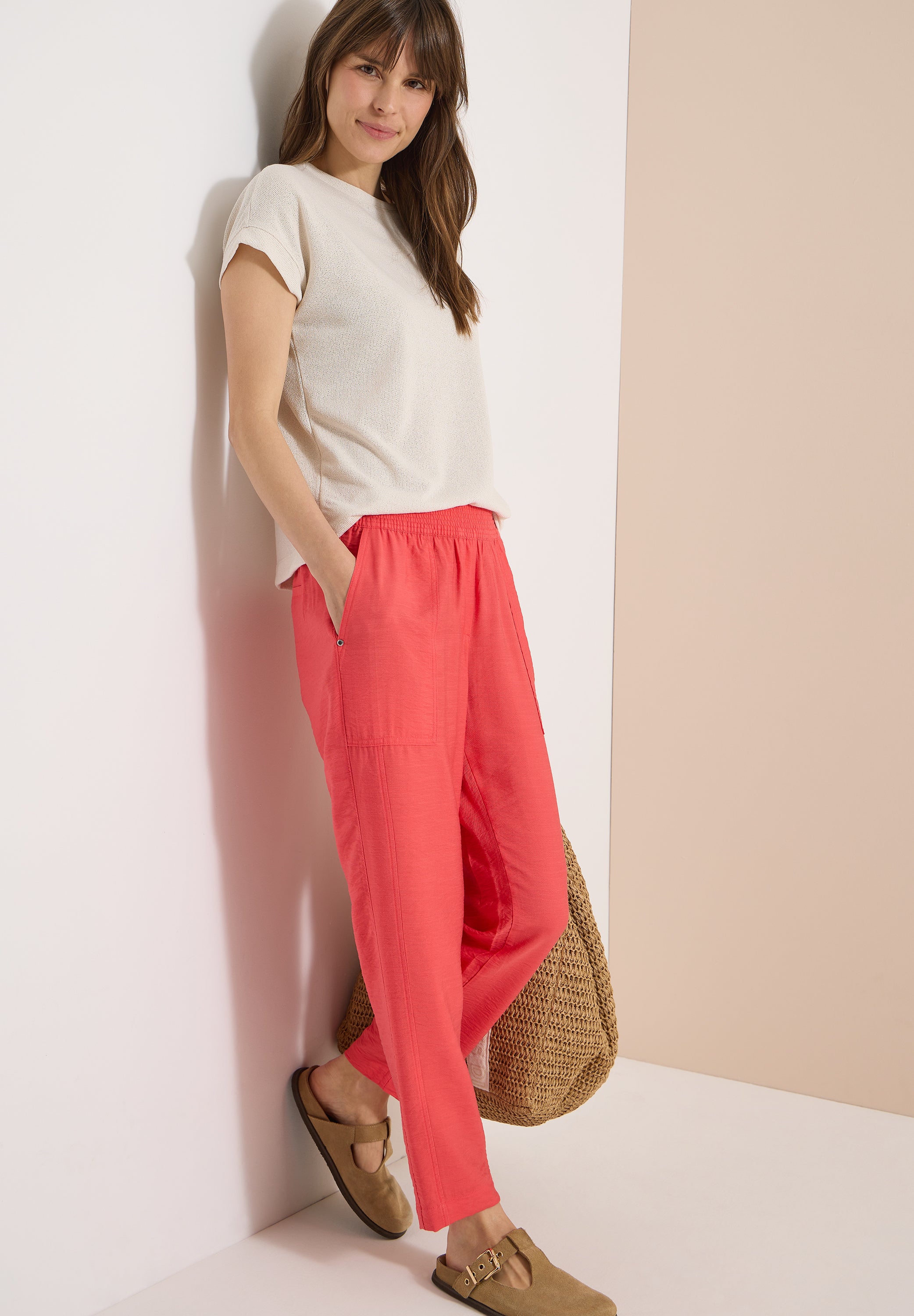 Cecil Damen Hosen Coral