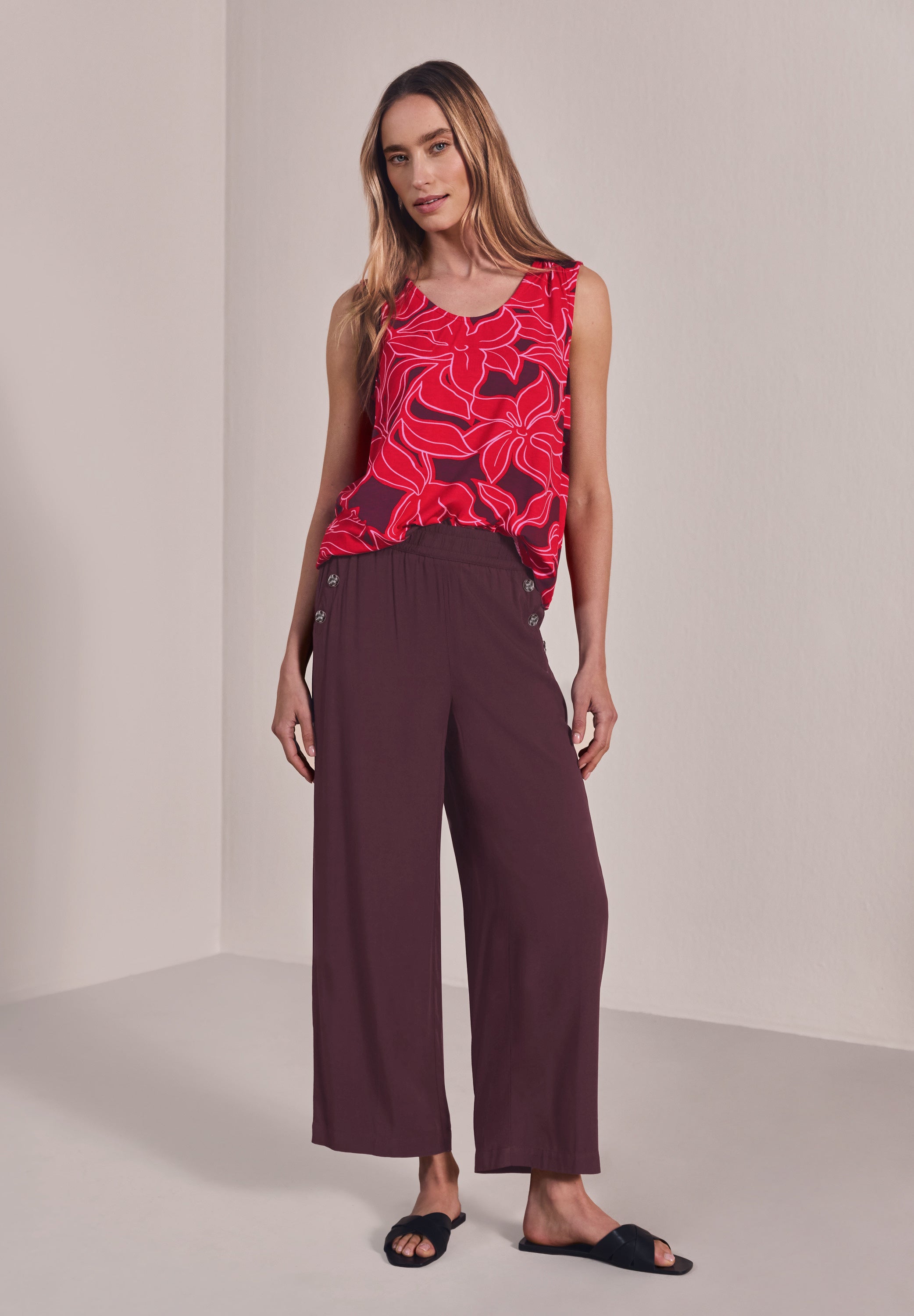 Street One Damen Hosen Rustic Ro