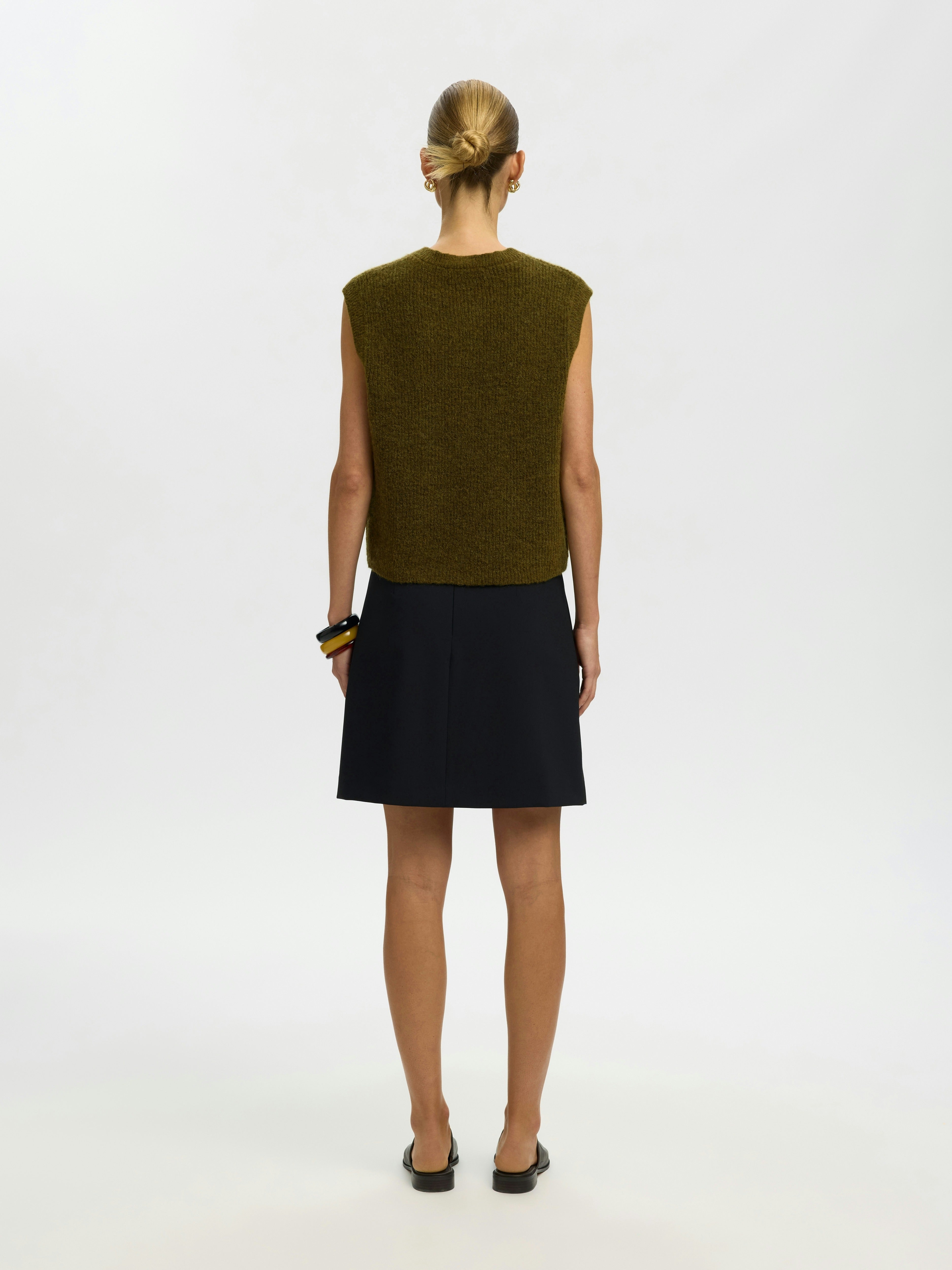 Selected Femme Damen Pullover Fir Green/Melan