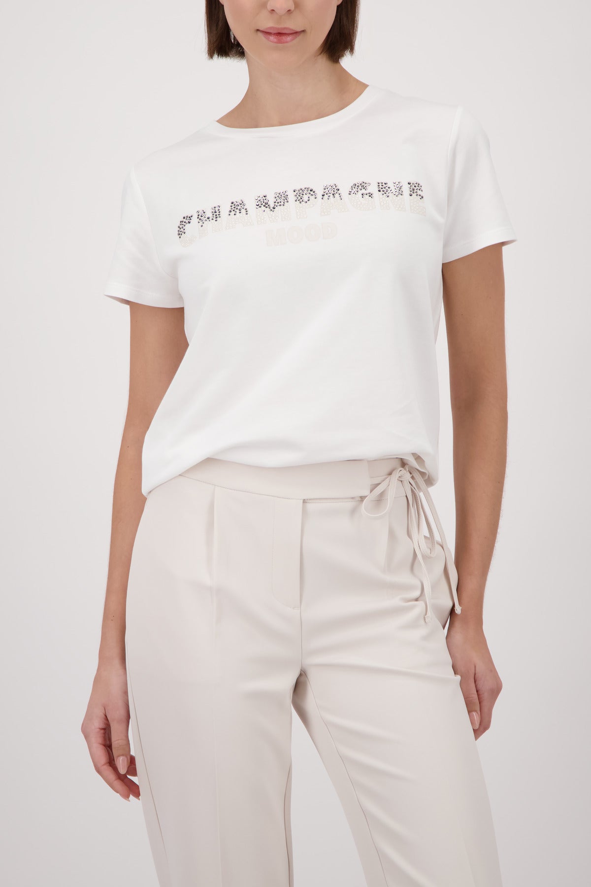 Monari Damen T-Shirts  Off-White
