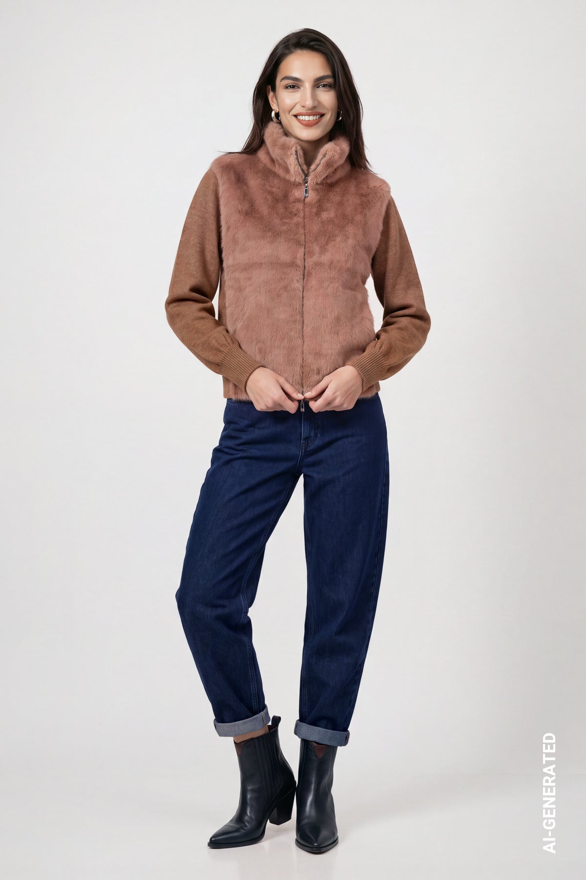 Monari Damen Strickjacken Tiramisu