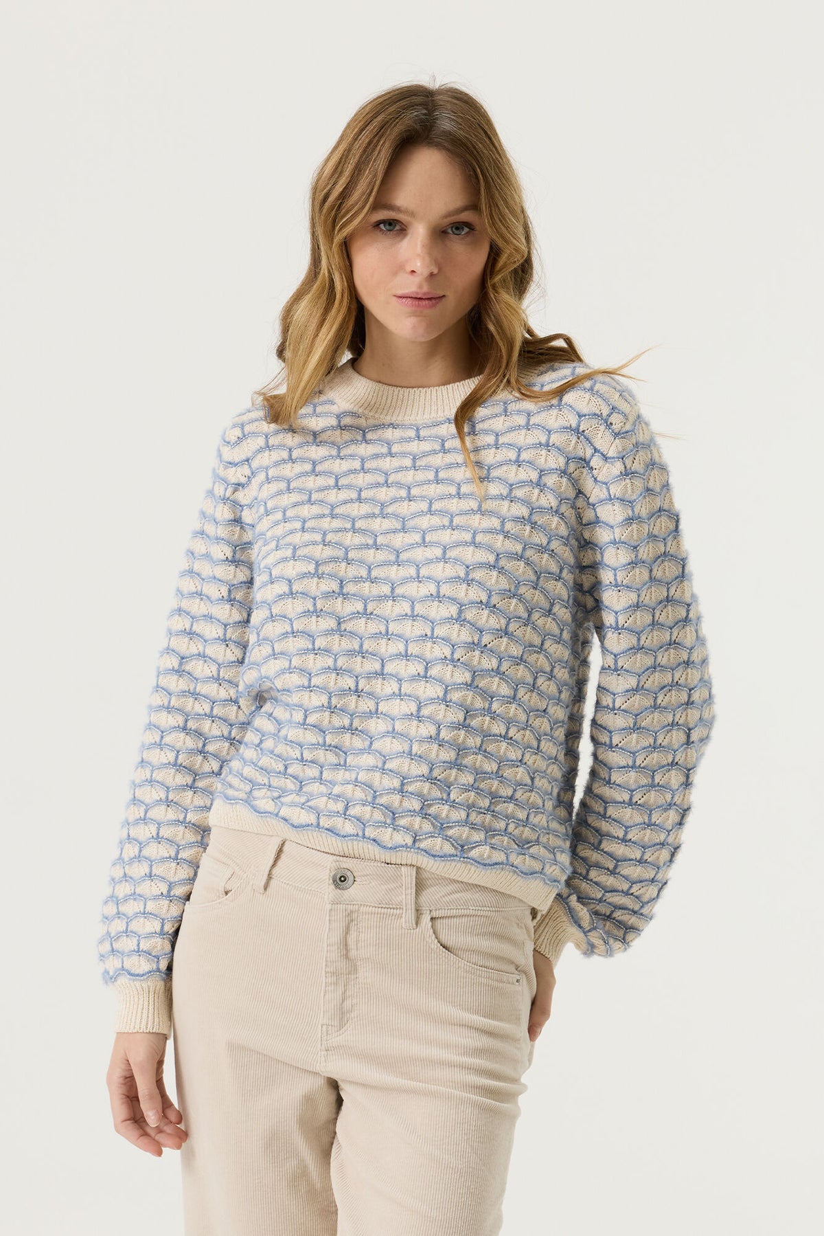 Garcia Damen Strickjacken Breeze Blue