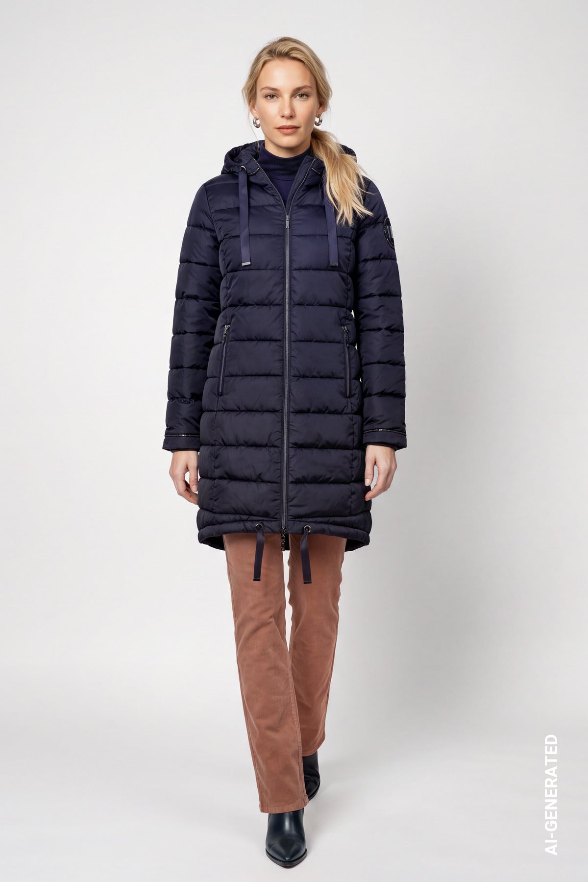 Monari Damen Mantel Dark Blue