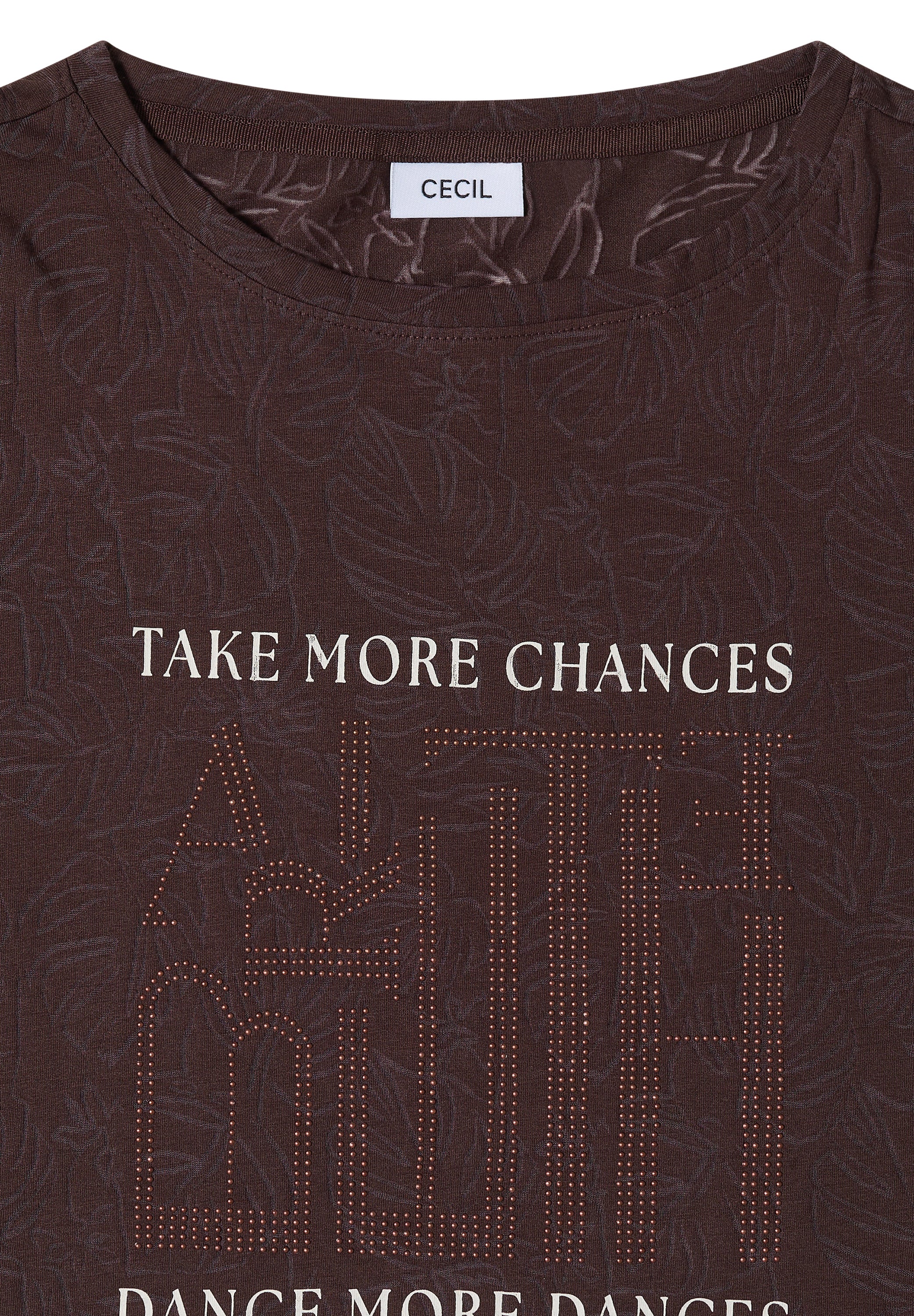 Cecil Damen T-Shirts  Brown Cac