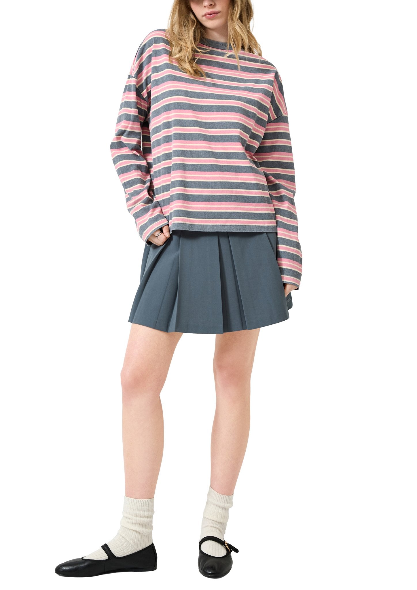 QS by S.Oliver Damen T-Shirts G Grey/Black