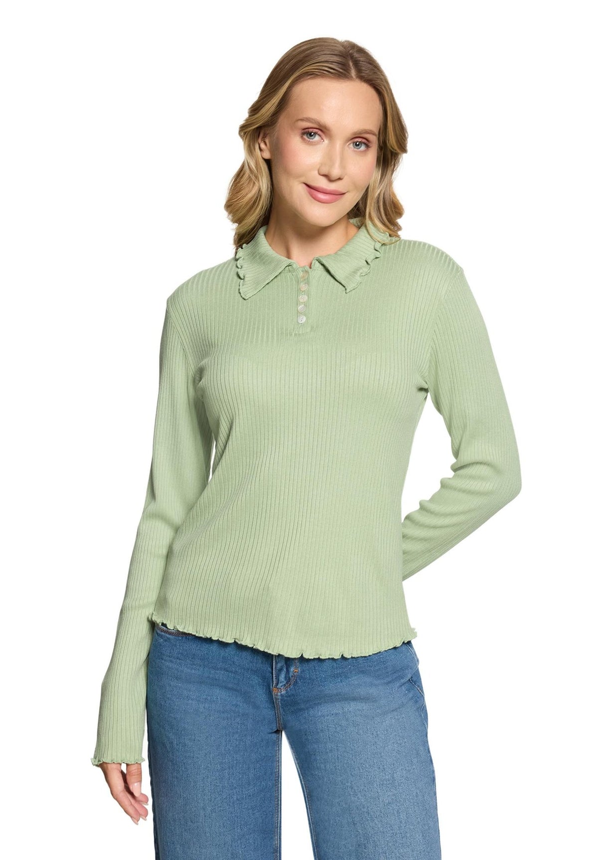 Cartoon Damen T-Shirts Laurel Green