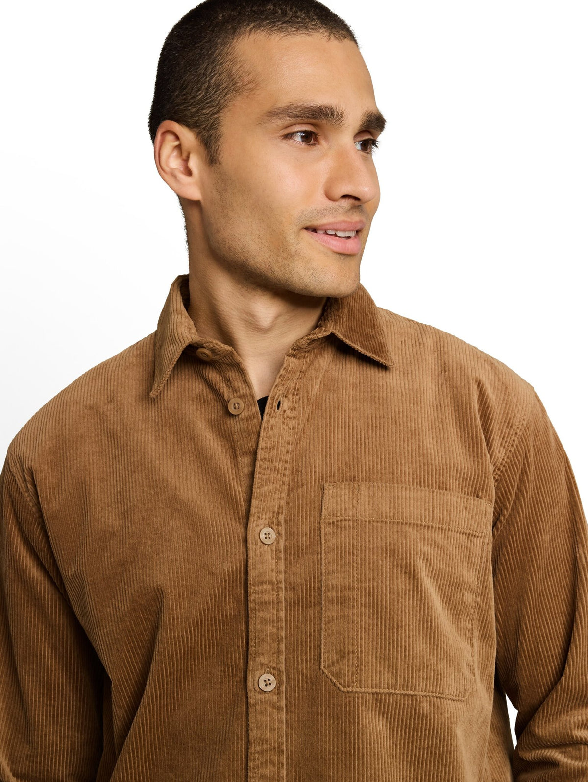 Tom Tailor denim Herren Hemden lang Malt Brown