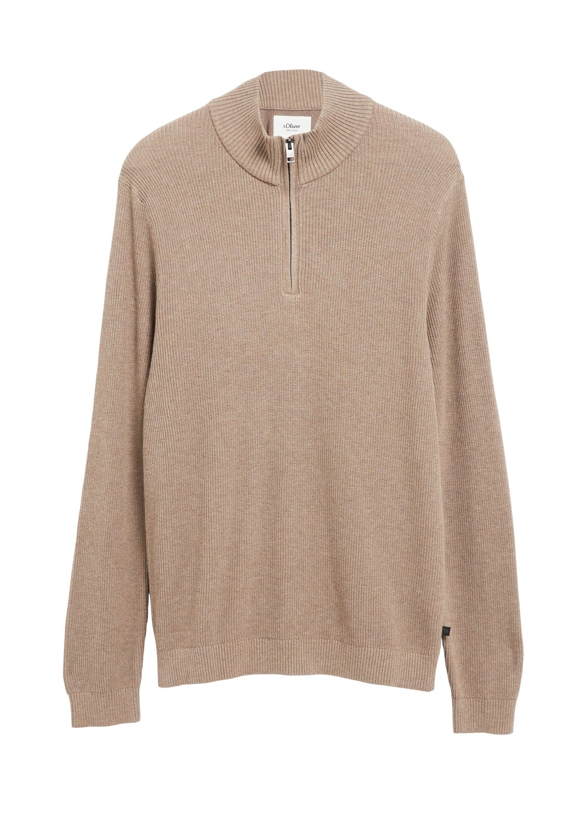 S. Oliver red Herren Pullover W Brown