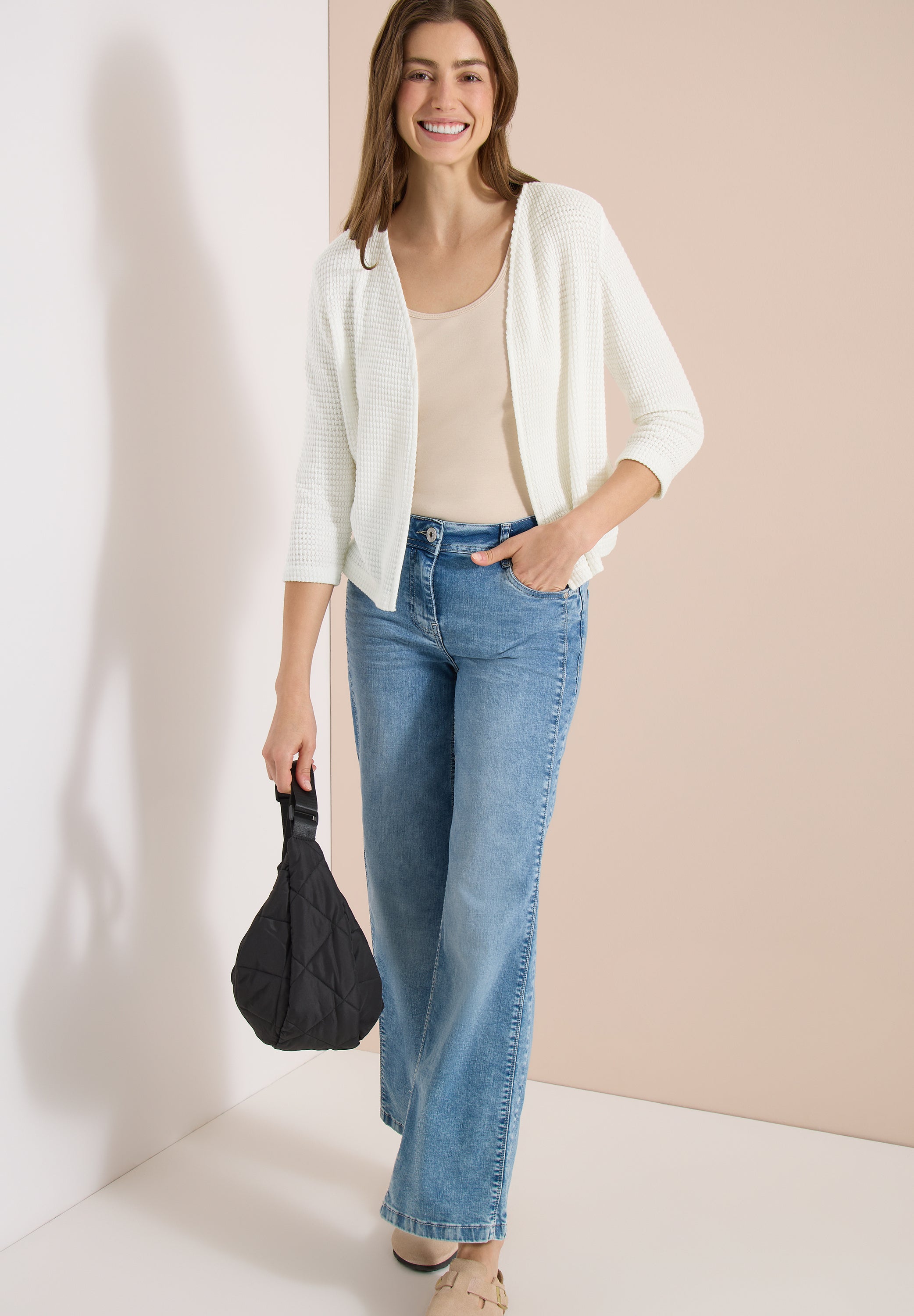 Cecil Damen T-Shirts  Vanilla W