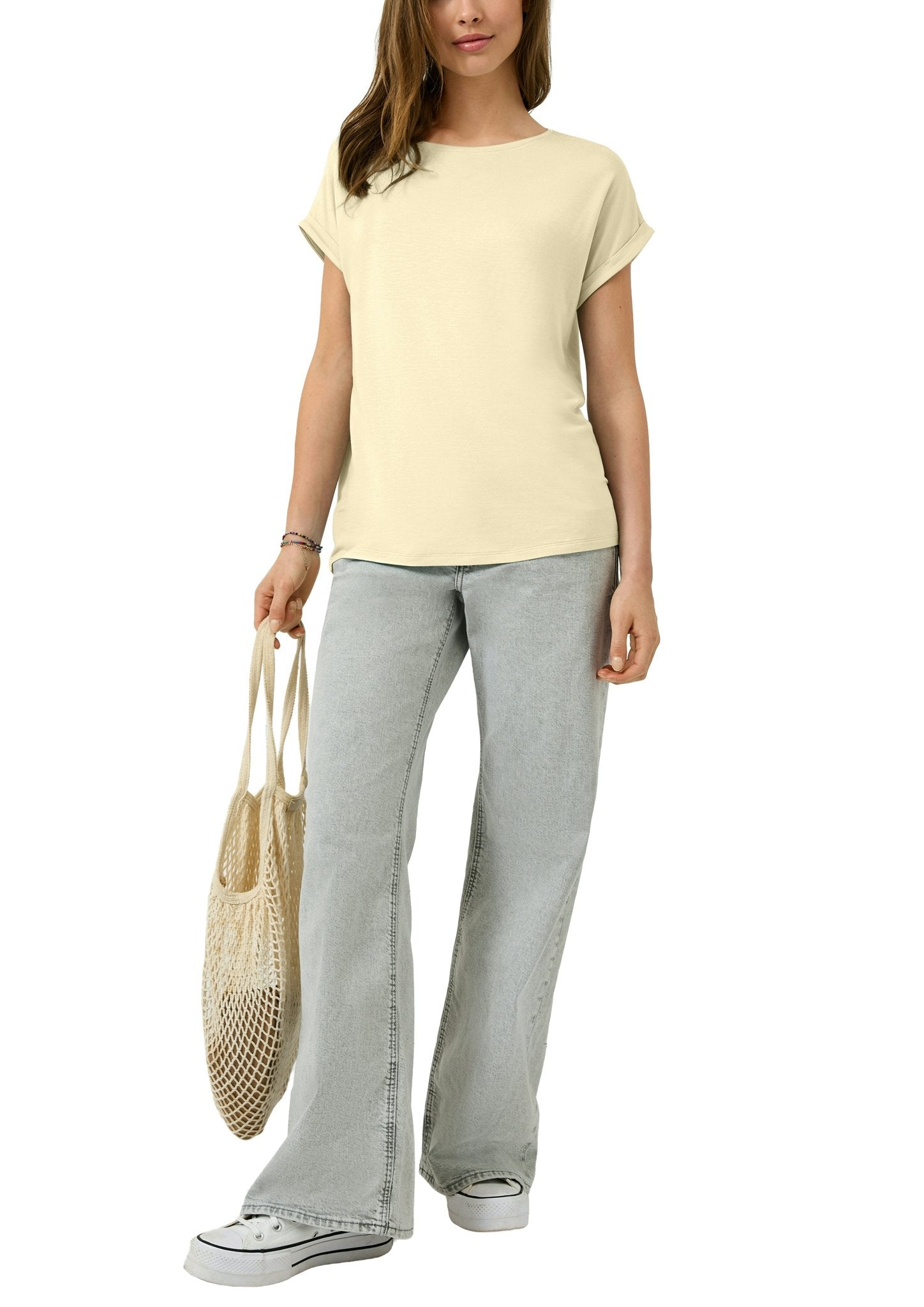 QS by S.Oliver Damen T-Shirts Yellow