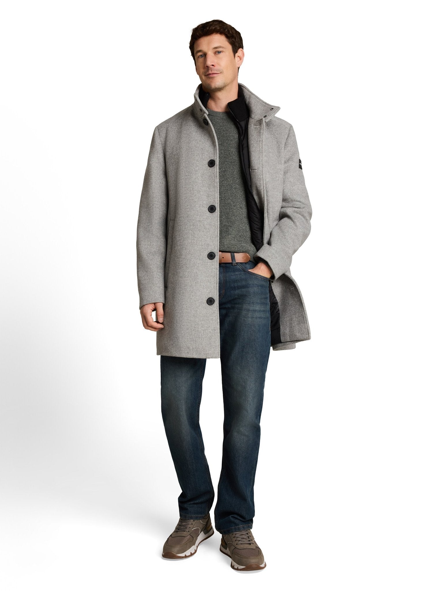 Tom Tailor Herren Jacken Mid Grey Melang
