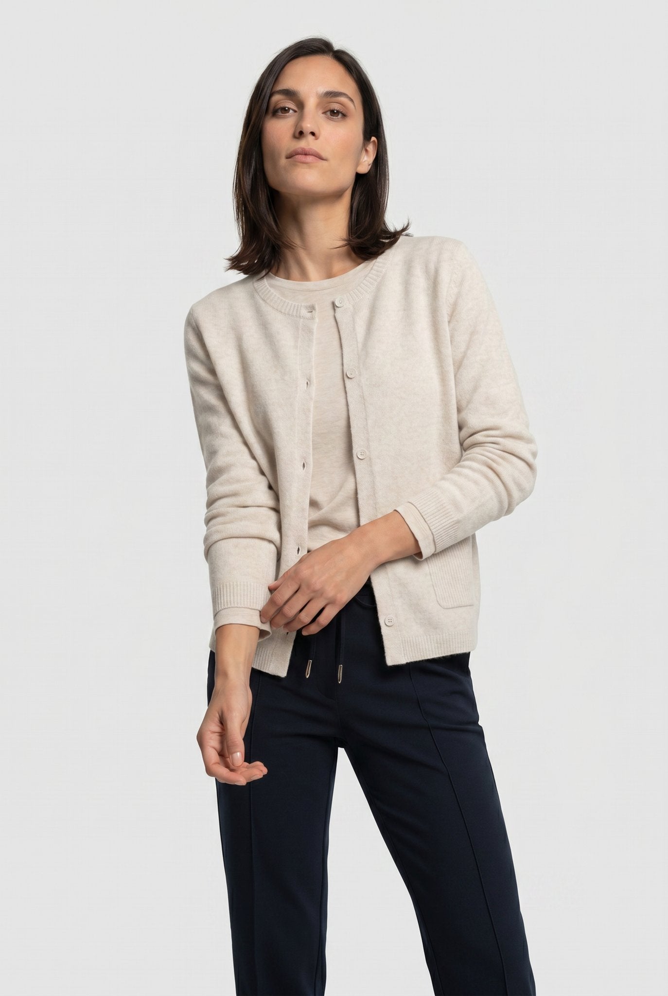 Olsen Damen Strickjacken  Almond Be