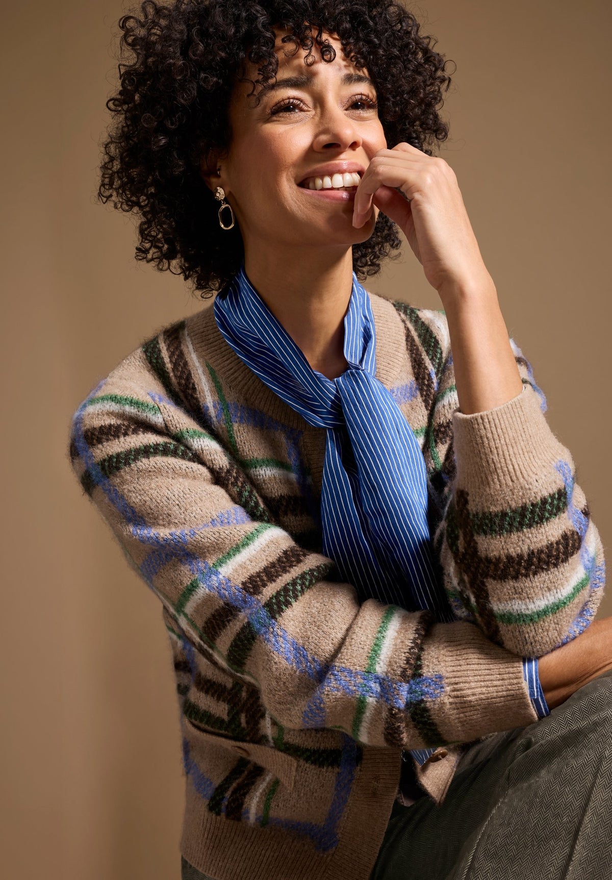 Bianca Damen Pullover Brown Mix