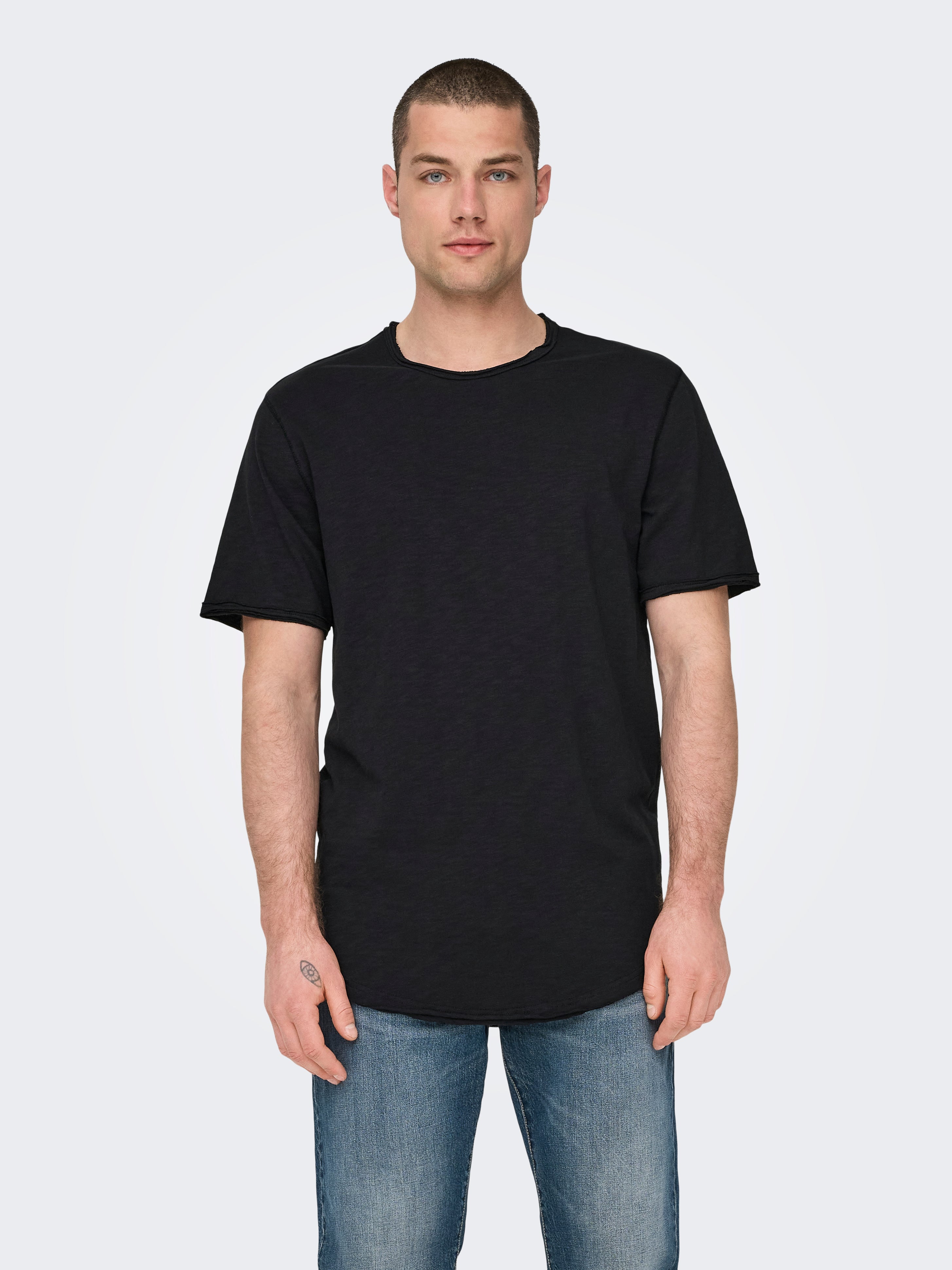 Only & Sons Herren T-Shirts kurz Black