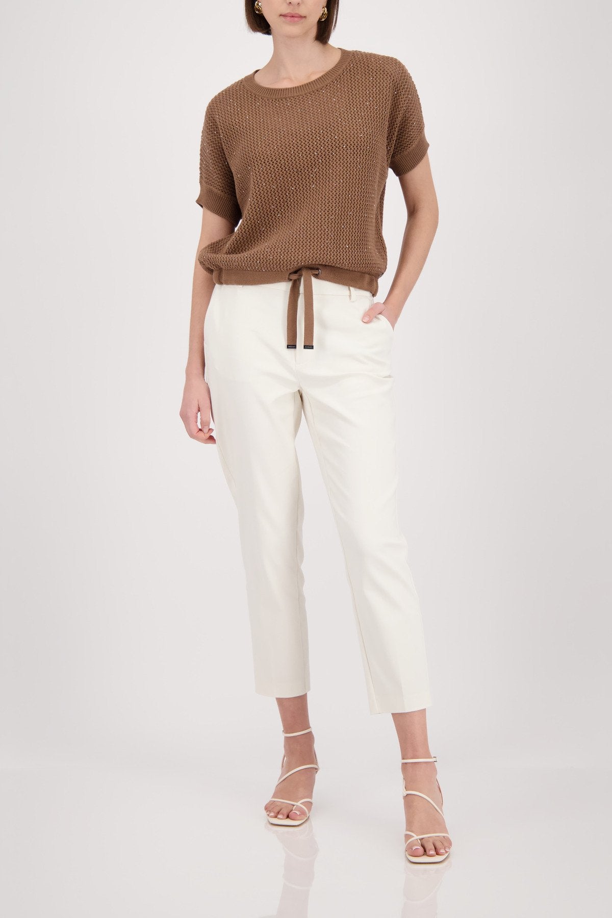 Monari Damen Pullover  Mocca