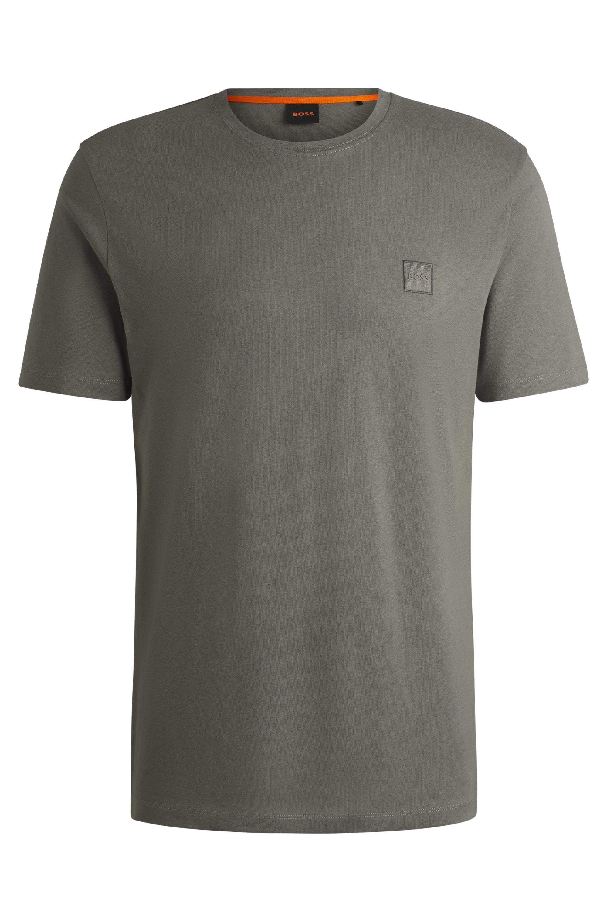 Boss Orange Herren T-Shirts kurz Open Grey