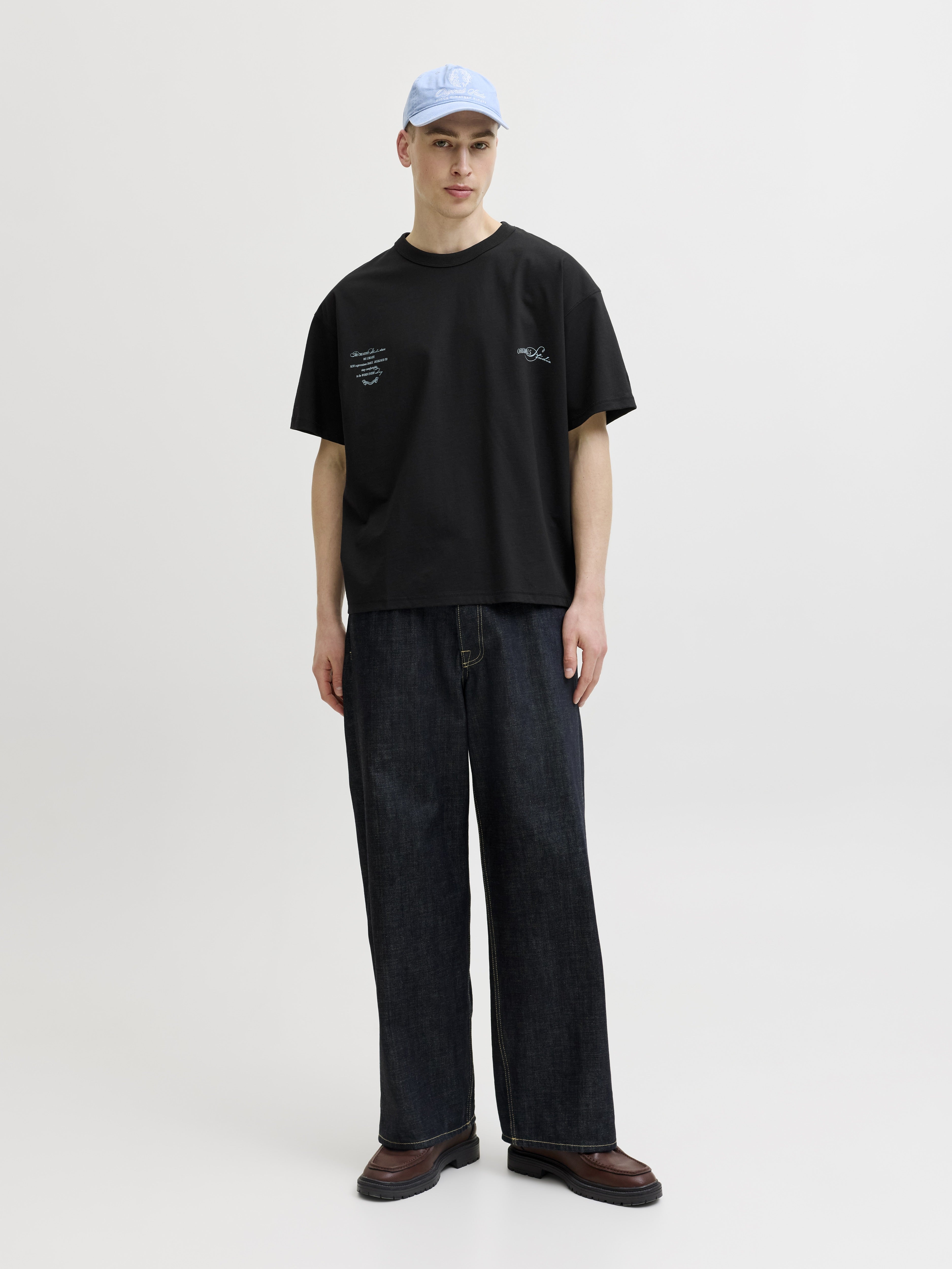 Jack & Jones Herren T-Shirts kurz Black