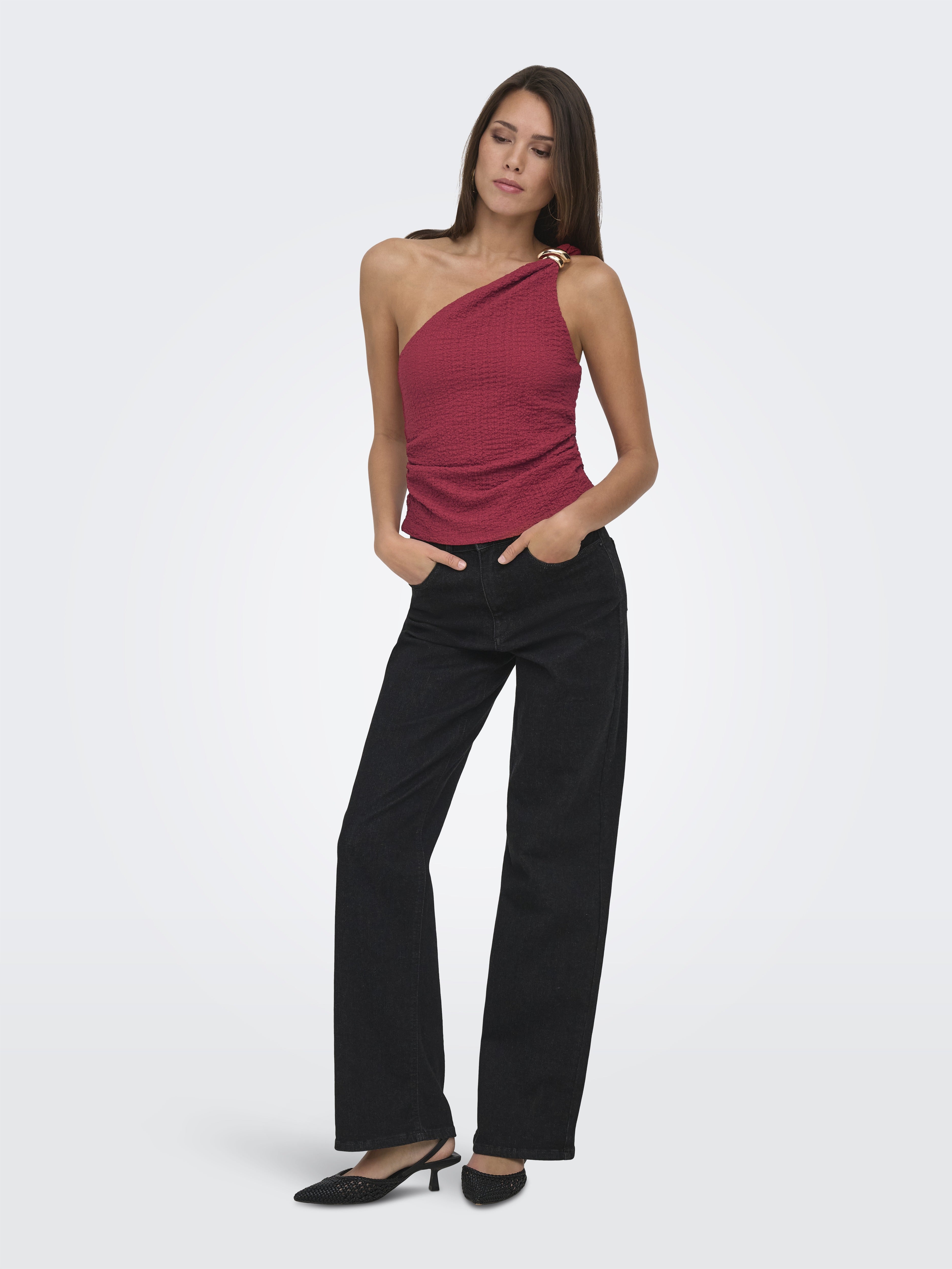 Only Damen Tops Brick Red