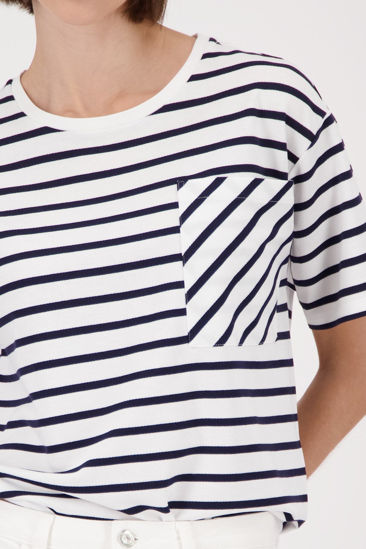 Monari Damen T-Shirts Marine Ring