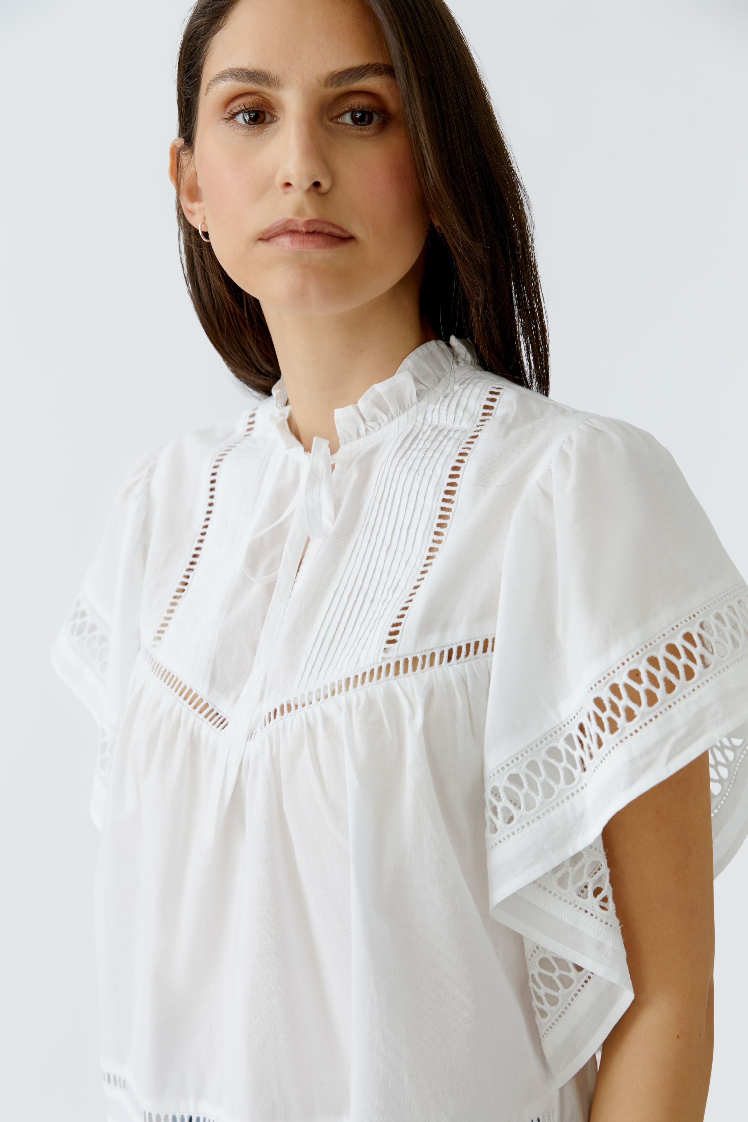 Oui Damen Blusen  Optic Whit