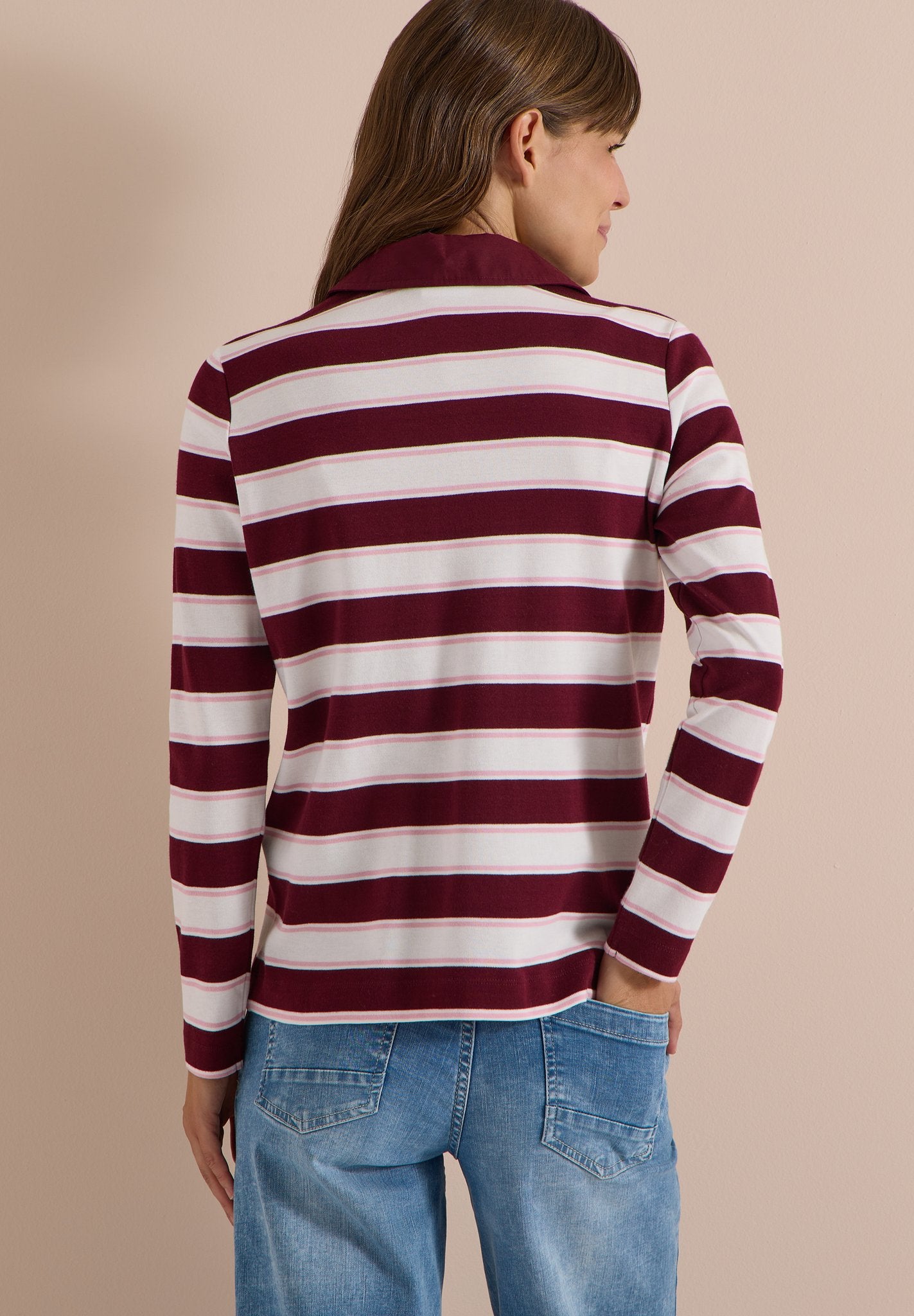 Cecil Damen T-Shirts Red Wine