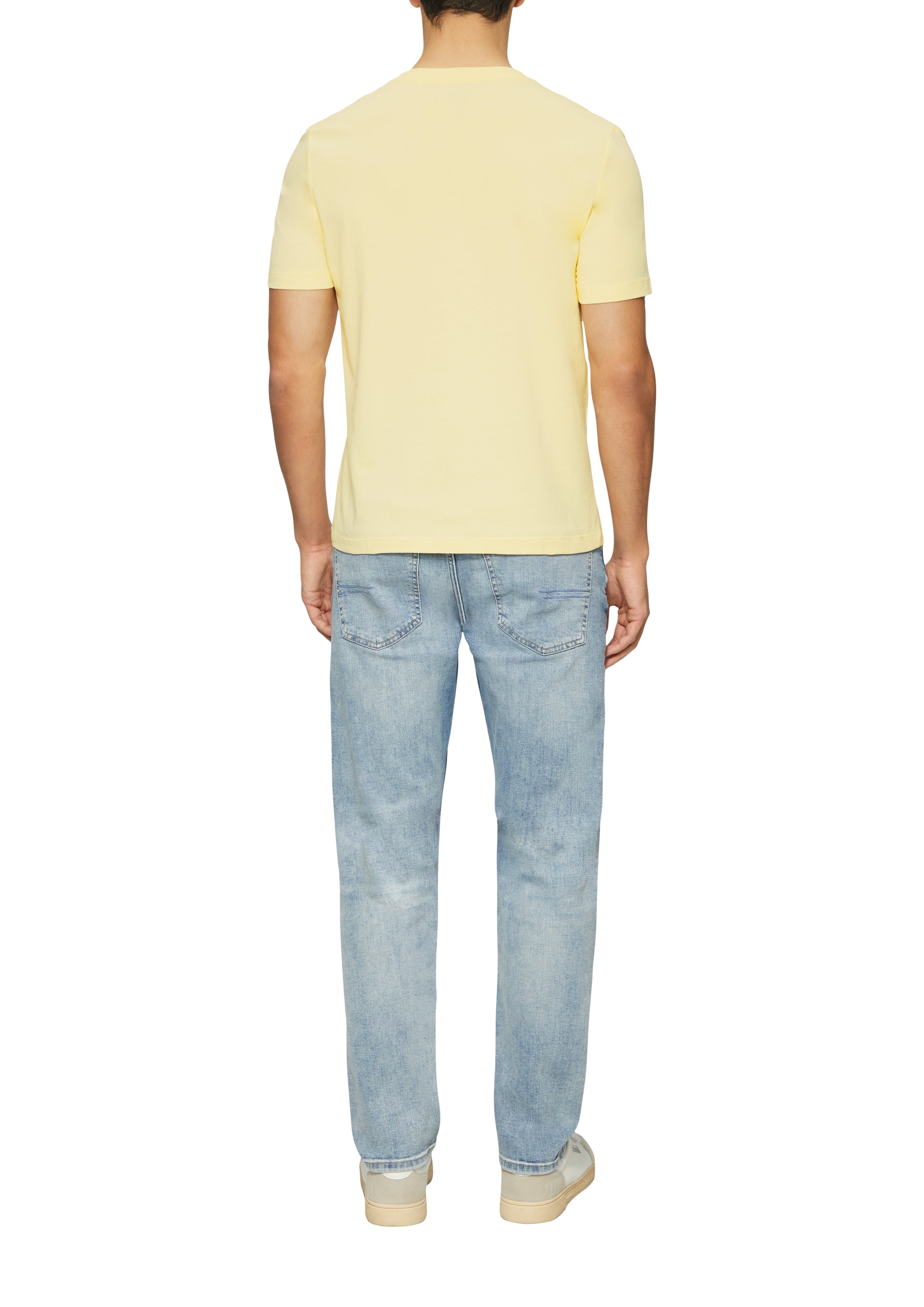 S. Oliver red Herren T-Shirts kurz Yellow