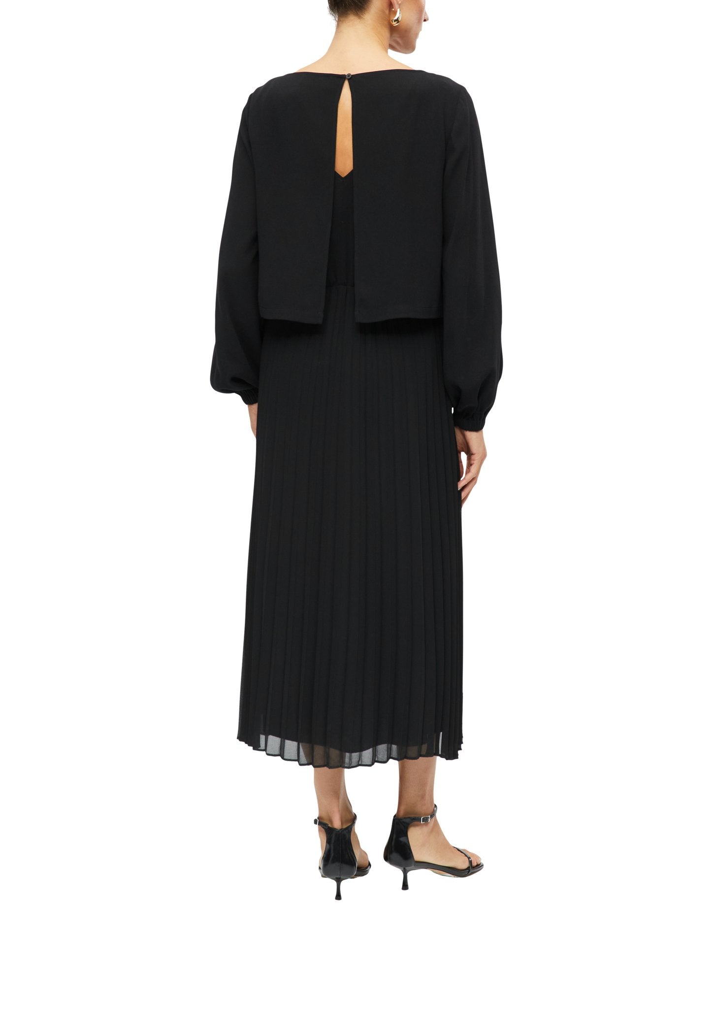 S. Oliver black Damen Kleider  Grey/Black