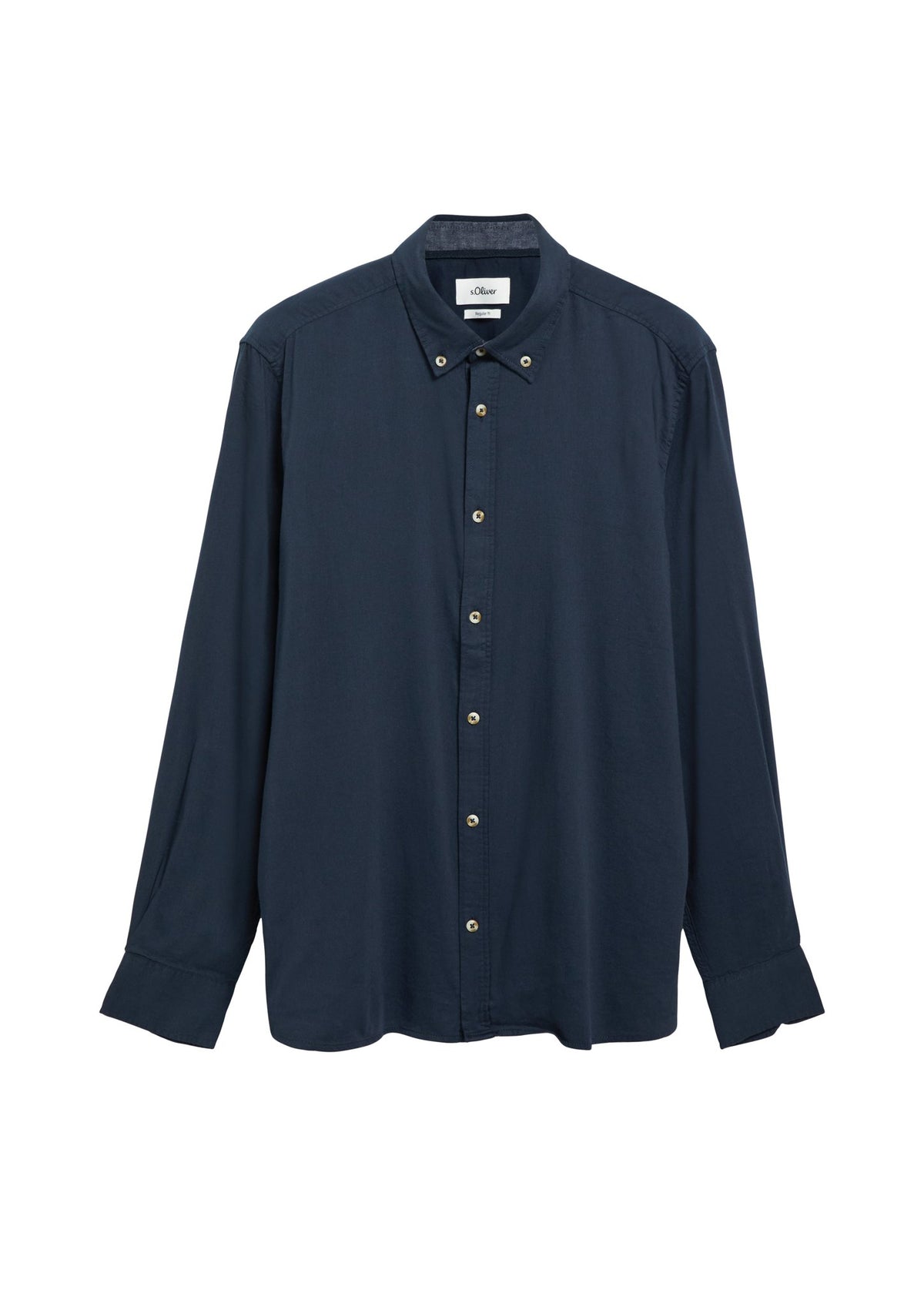 S. Oliver red Herren Hemden lang  Blue