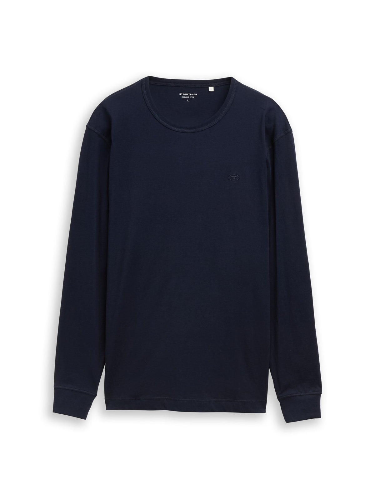 Tom Tailor Herren T-Shirts lang Sky Captain Blu