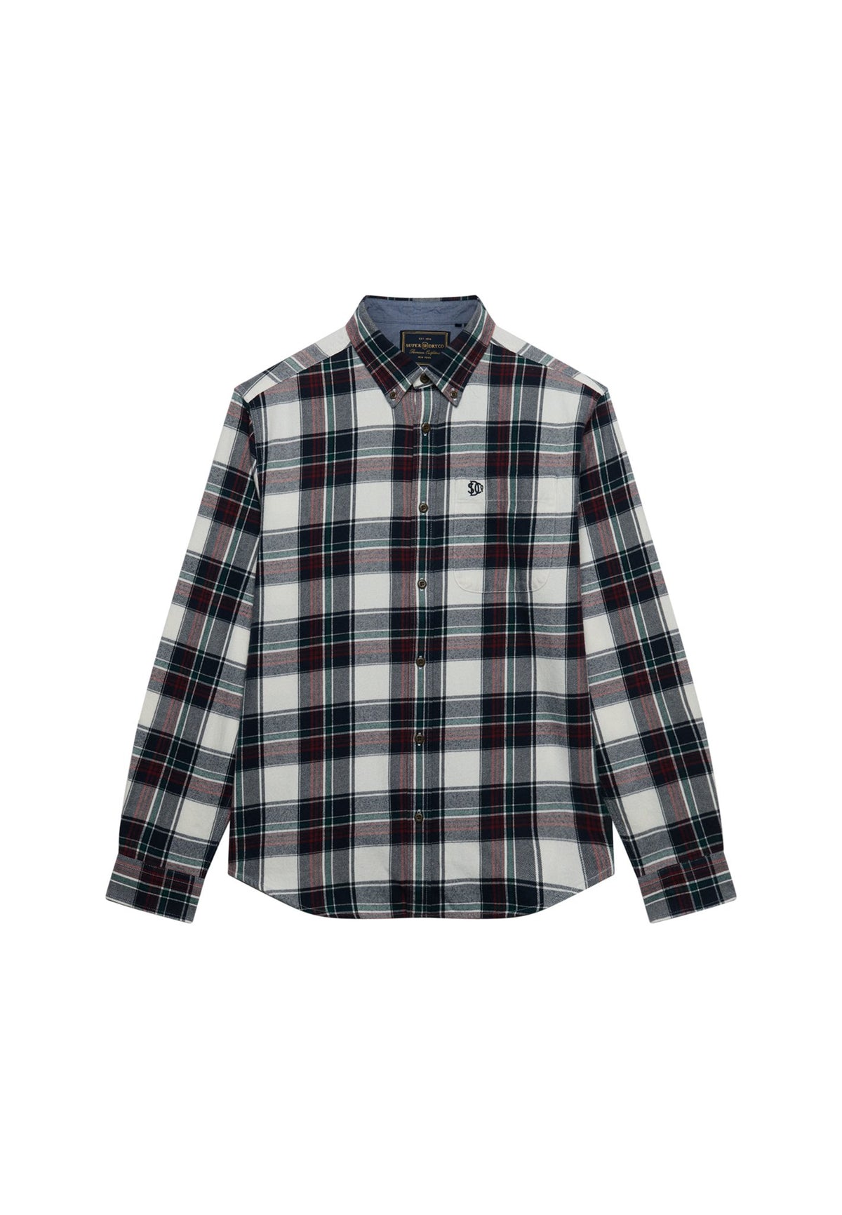 Superdry Herren Hemden lang Lk Skylar Chec