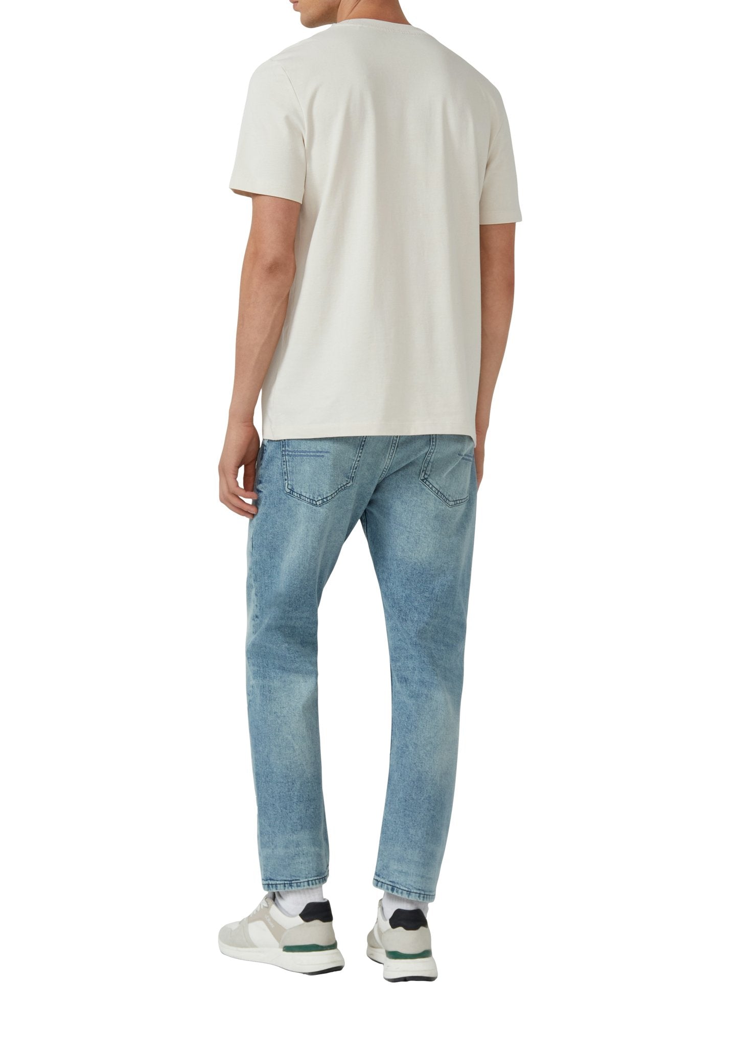 S. Oliver red Herren T-Shirts kurz Grey/Black