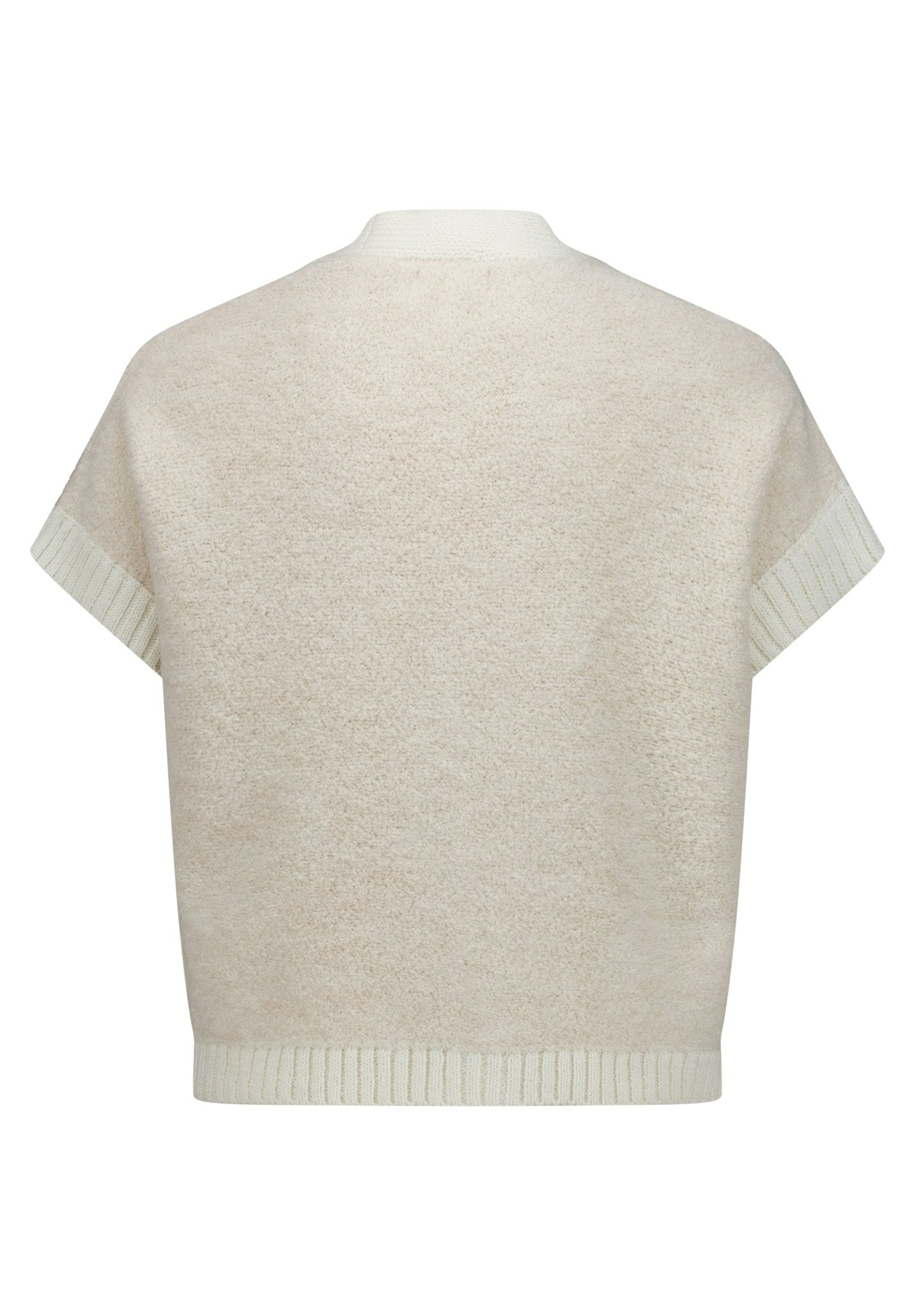 Betty & Co Damen Strickjacken Cream/Cream