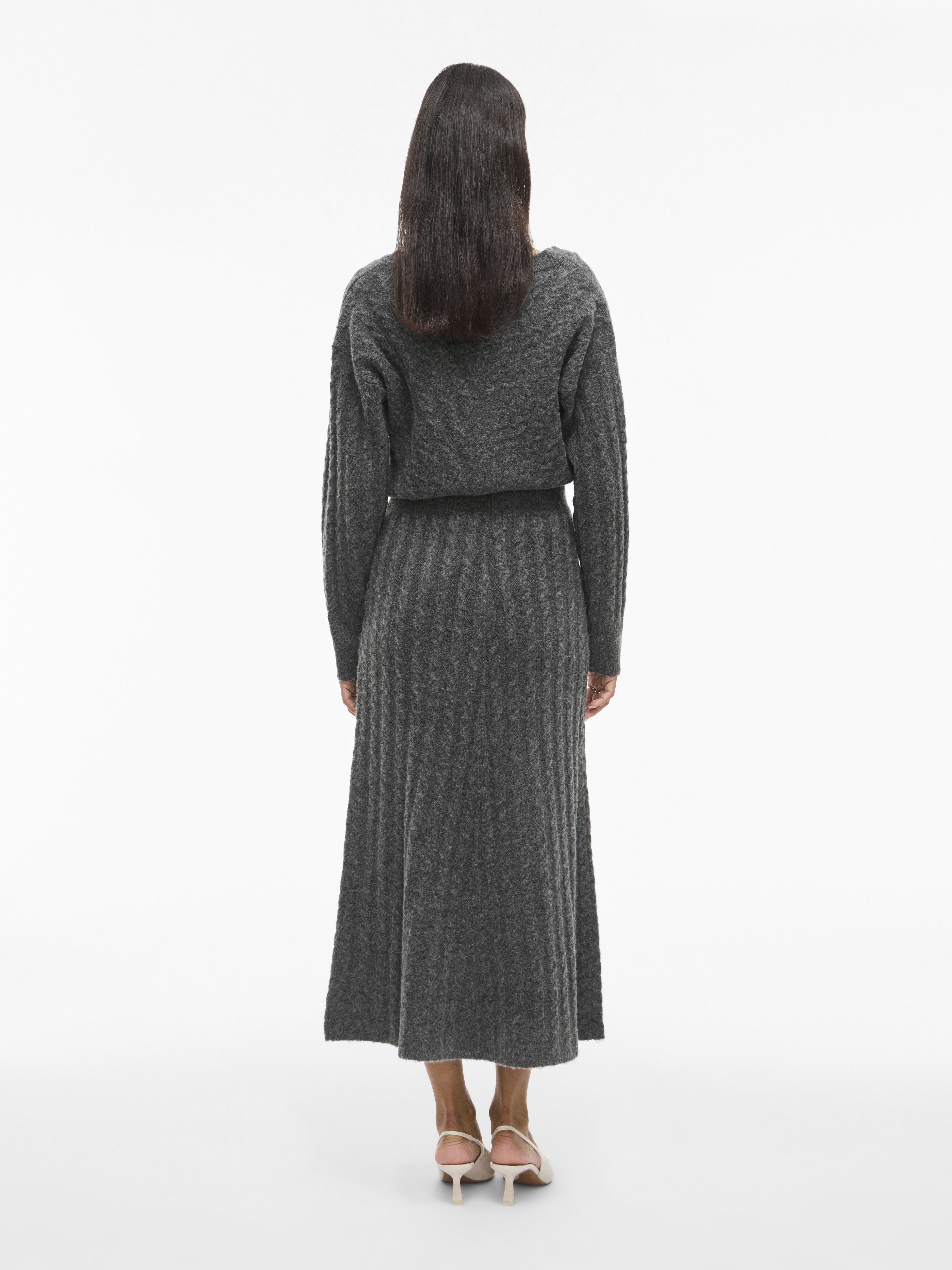 Vila Damen Rock Dark Grey Melan