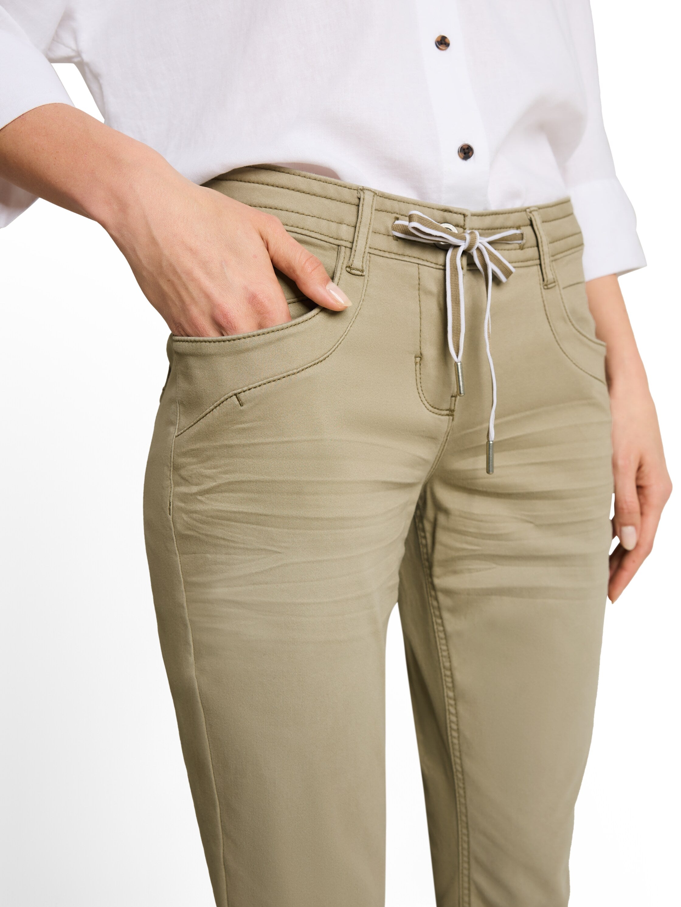 Tom Tailor Damen Hosen Silver Olive